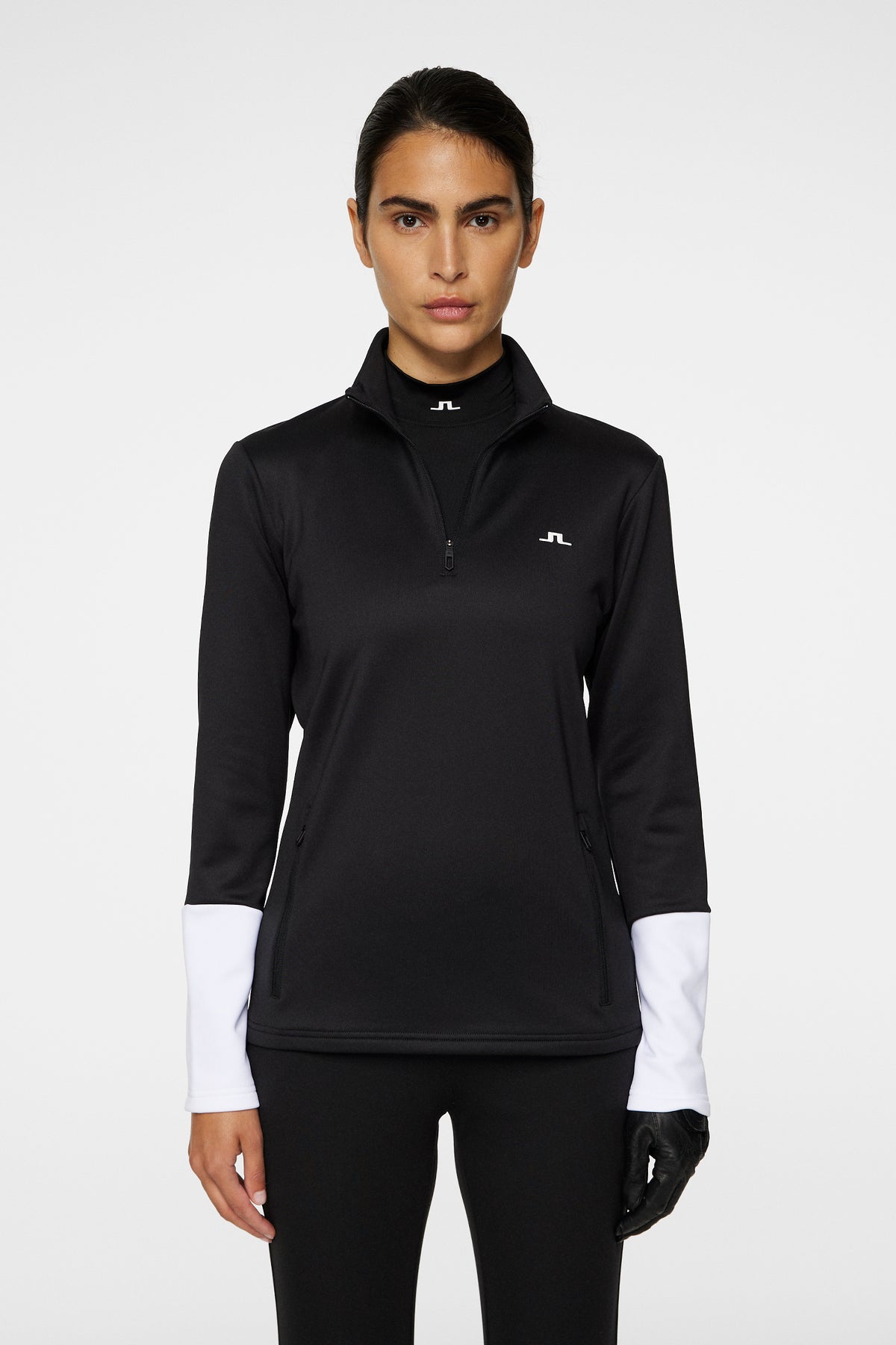 W Aerial Quarter Zip Mid Layer / Black