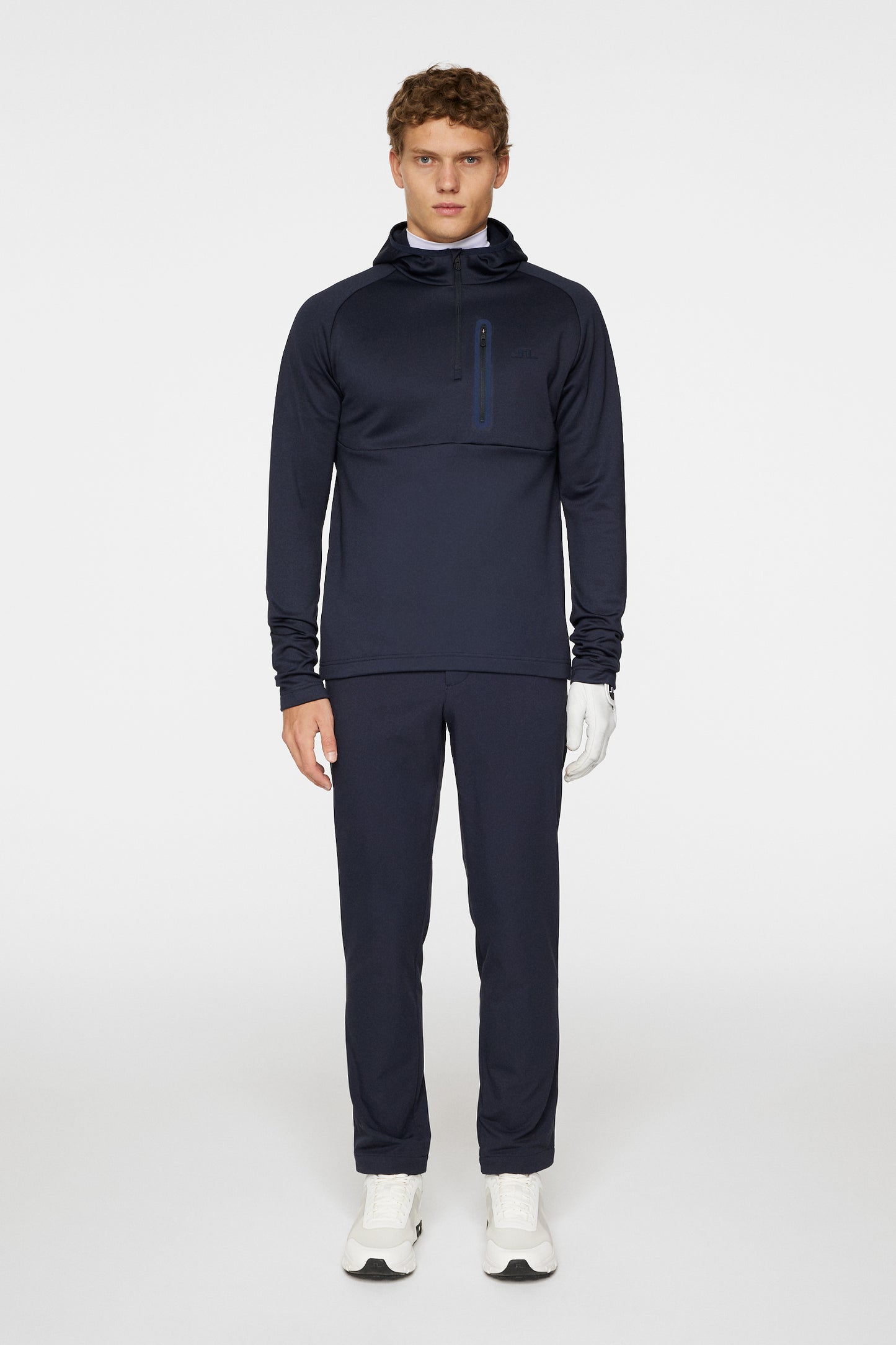 Adam Quarter Zip Hood / JL Navy