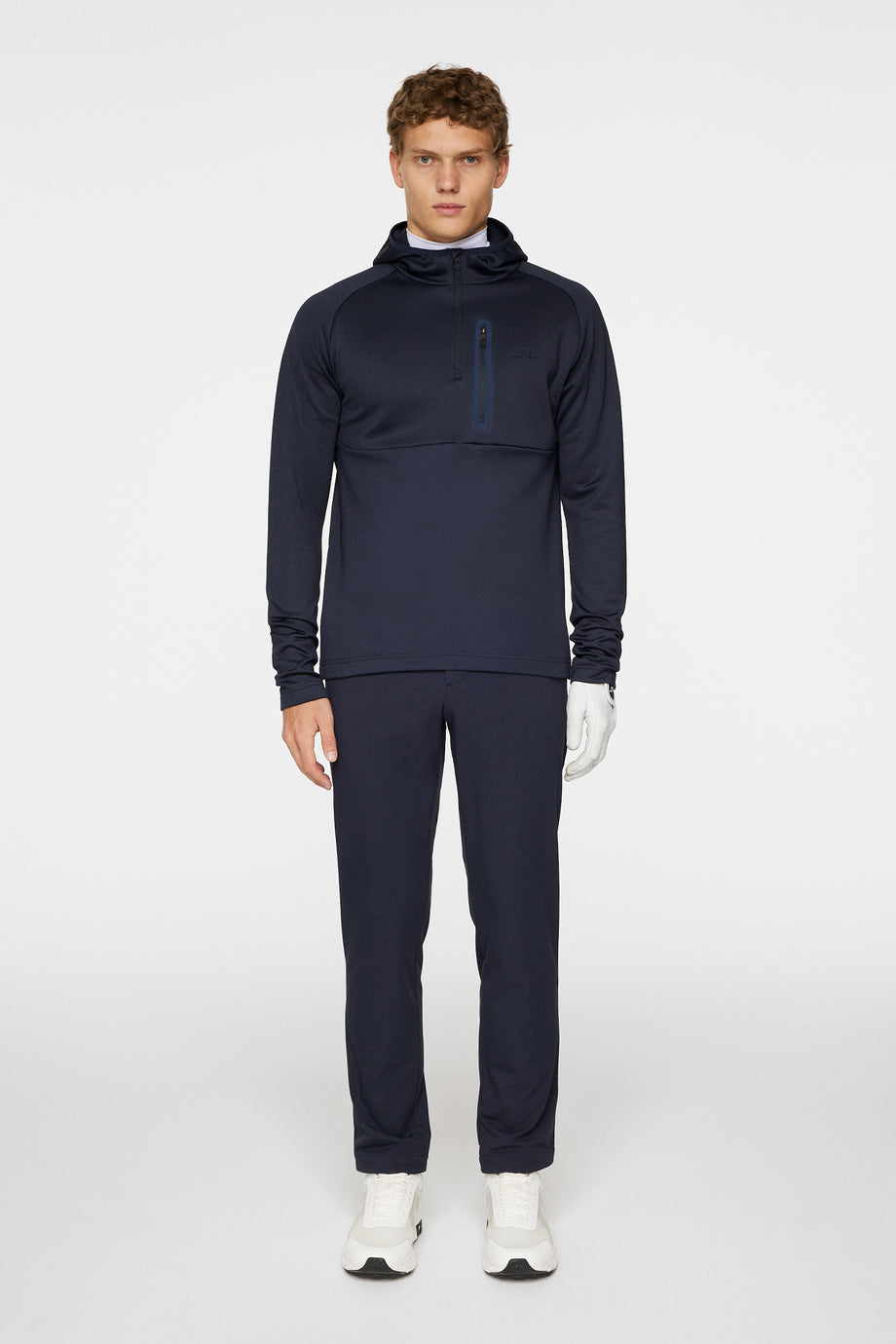 Adam Quarter Zip Hood / JL Navy