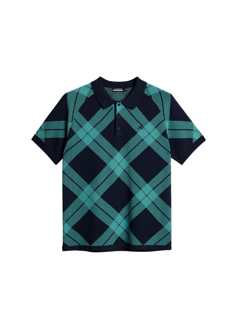 Martin Knit Polo / Glenmuir Tartan Teal L