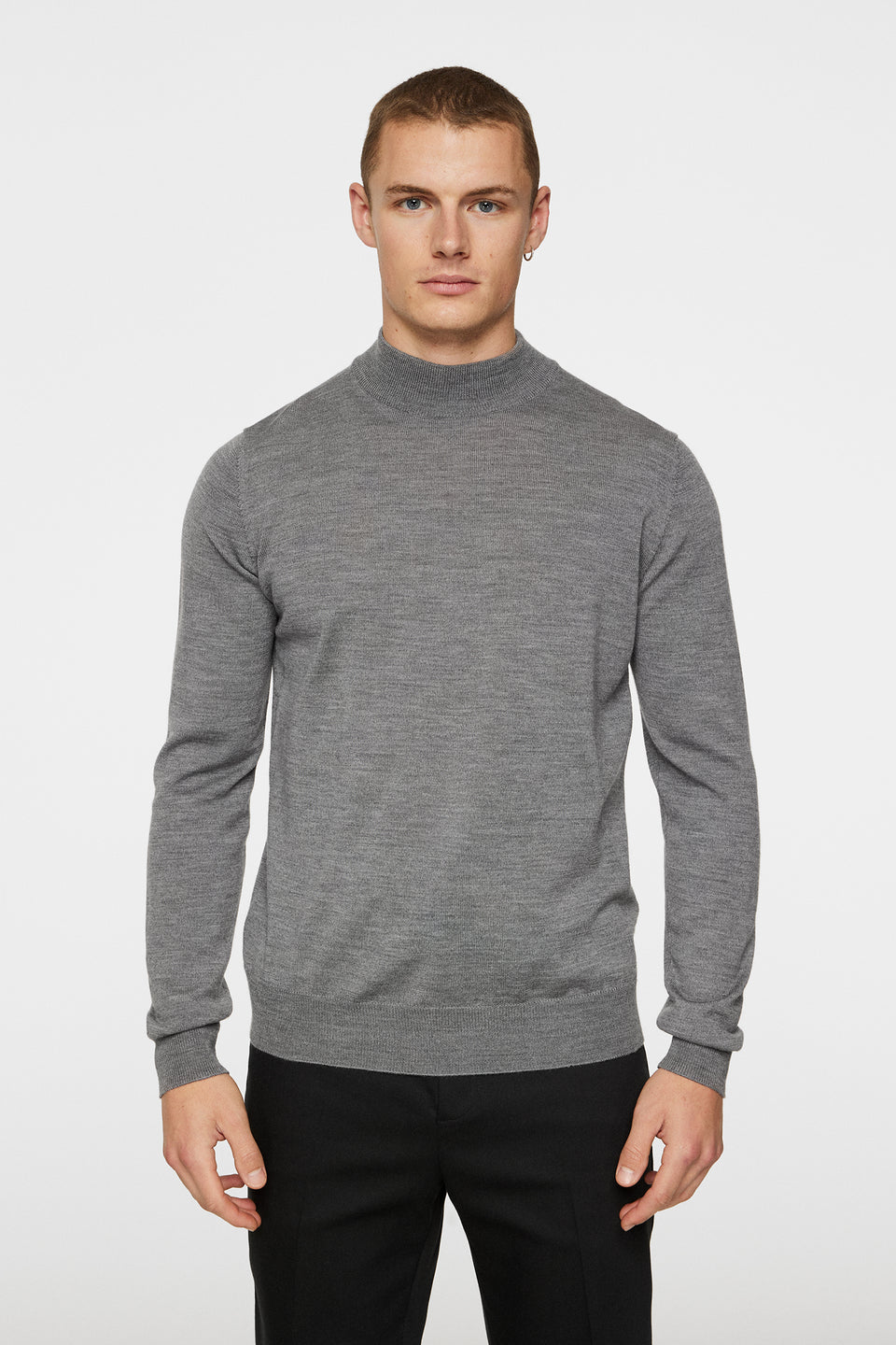 Korman Merino Turtle Neck / Mid Grey Melange