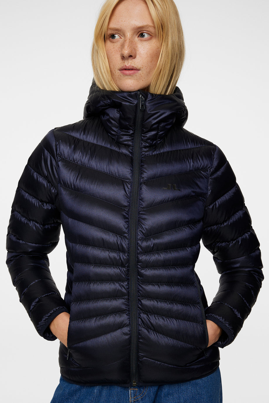 Lara Light Down Hood / JL Navy