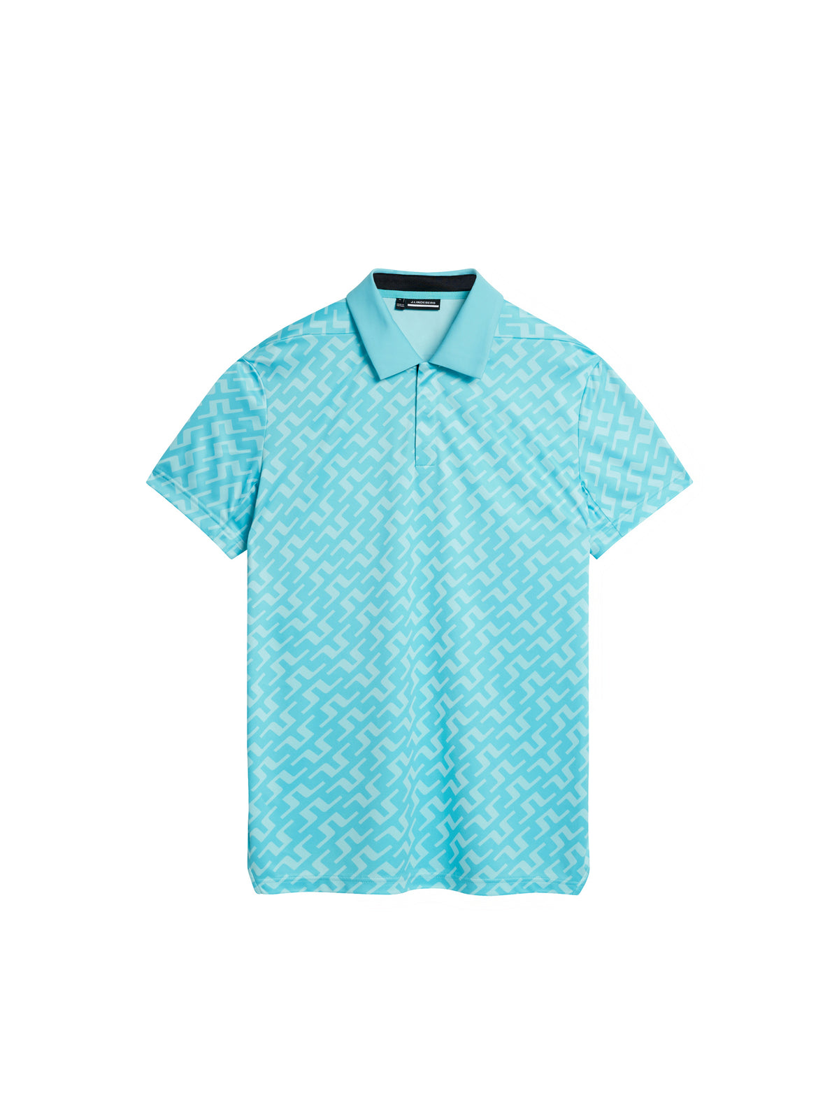 Dario Print Regular Fit Polo / Bias Bridge Blue Curacao