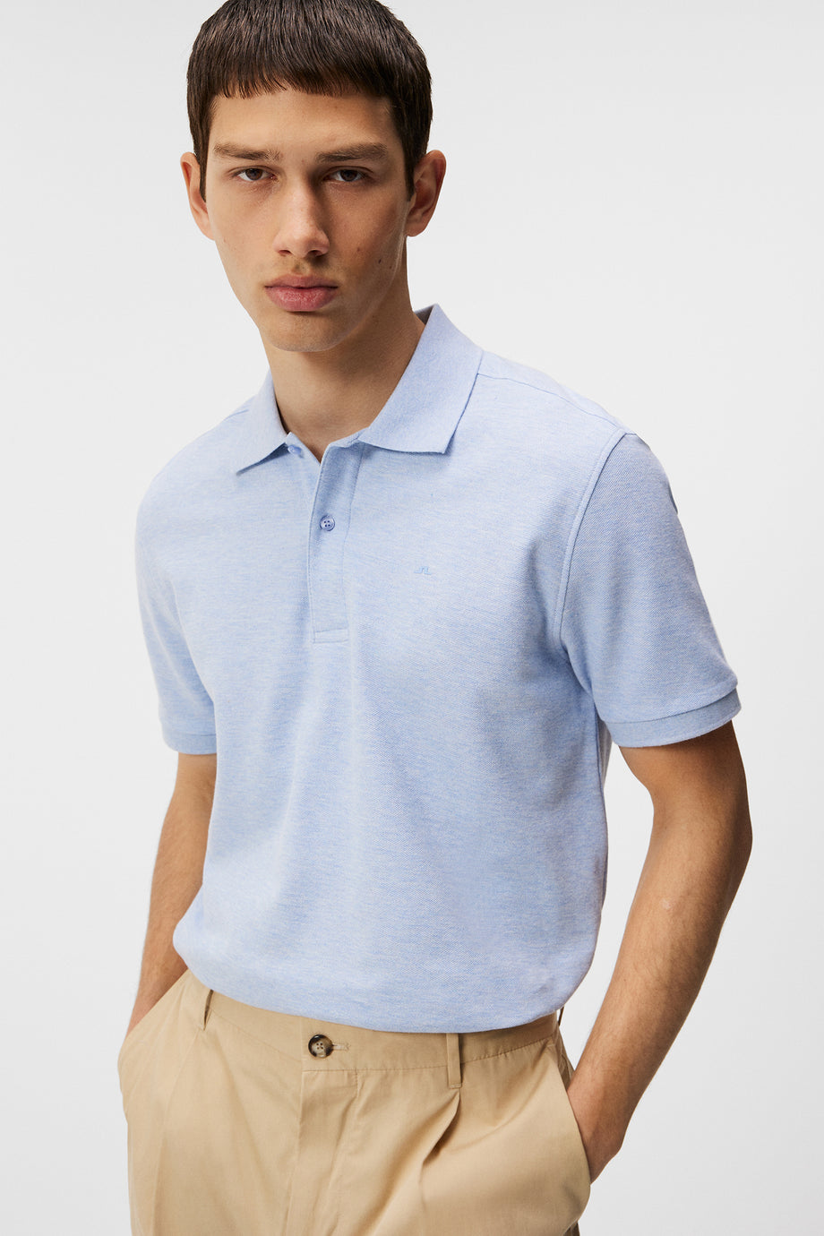 Troy Polo Shirt / Chambray Blue Melange