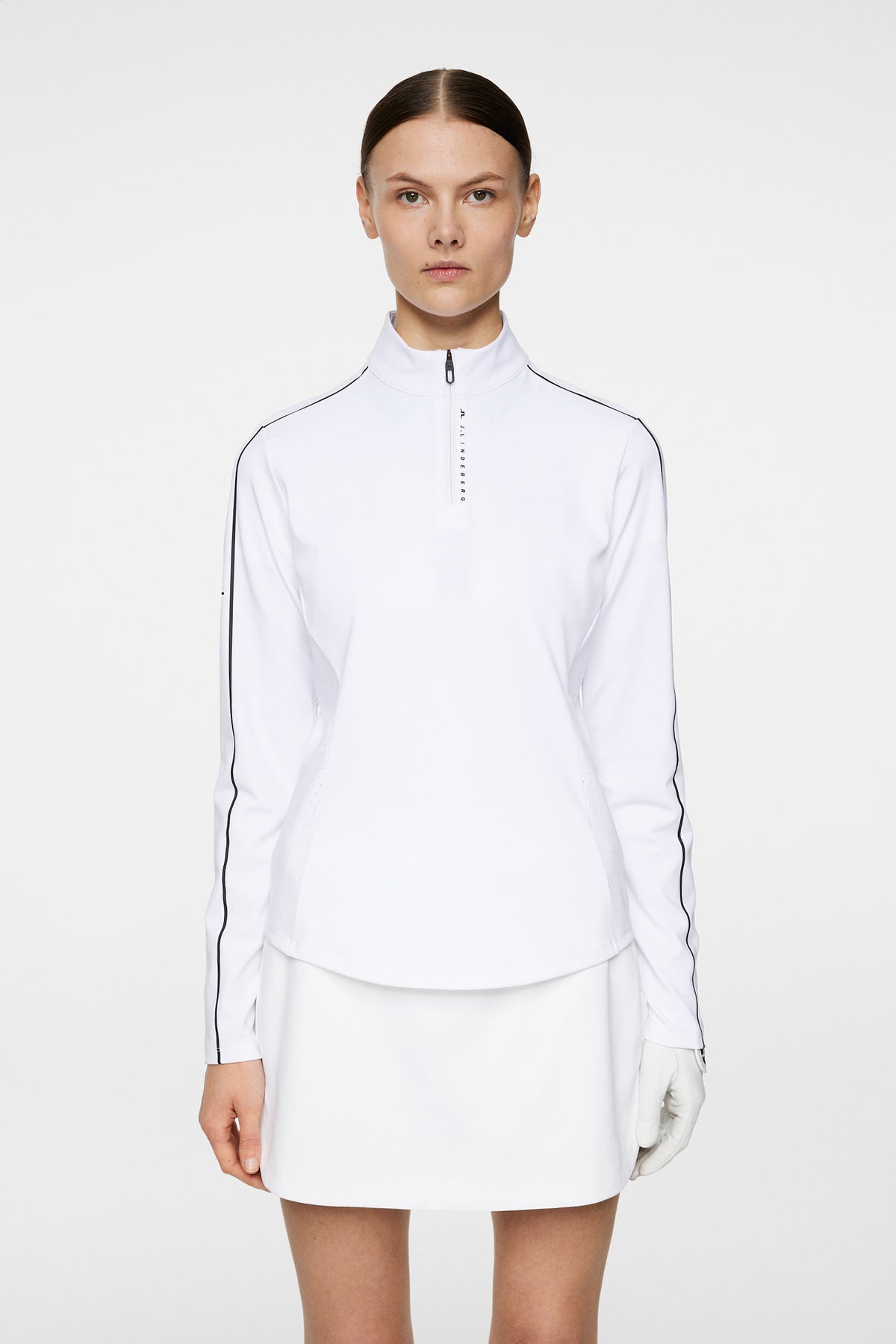 Adiola Quarter Zip Mid Layer / White