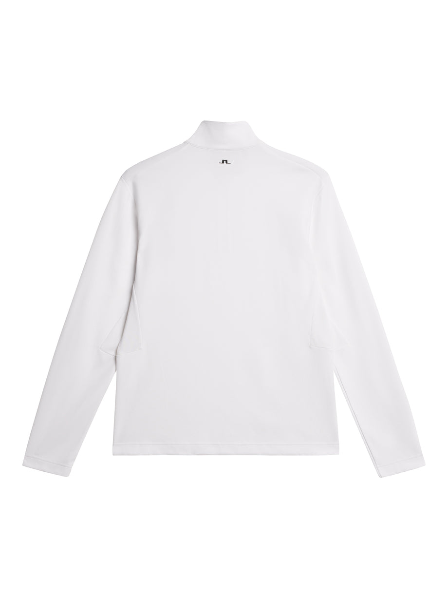 Leon Quarter Zip Mid Layer / White