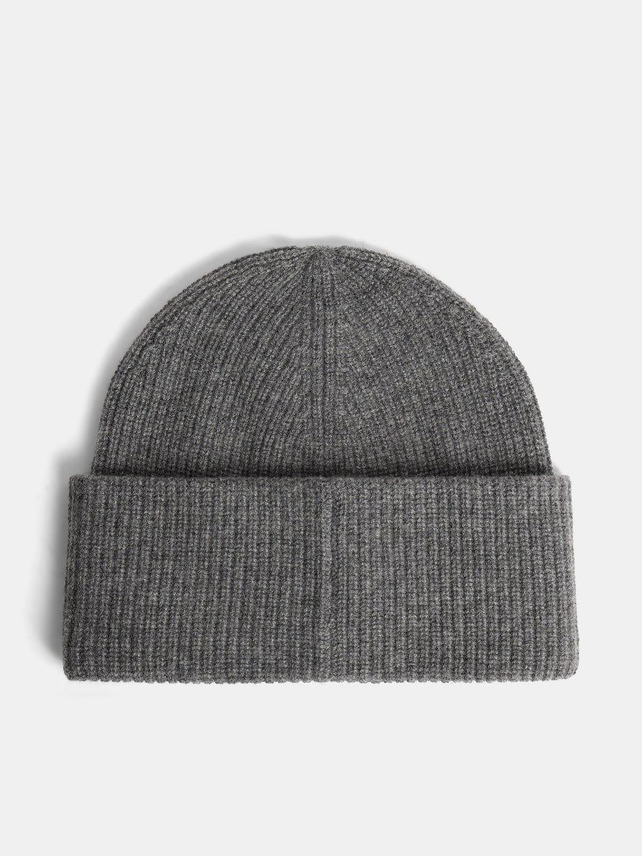 Monti Cashmere Blend Beanie / Mid Grey Melange