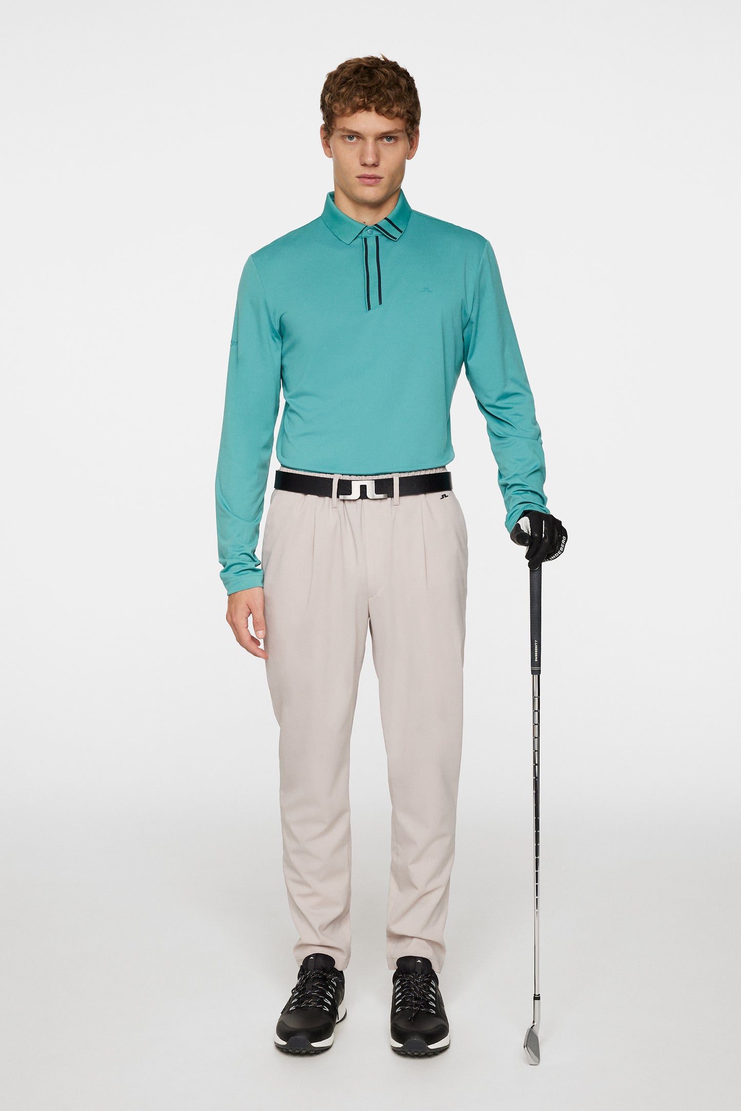 Viktor Long Sleeve Polo / Teal