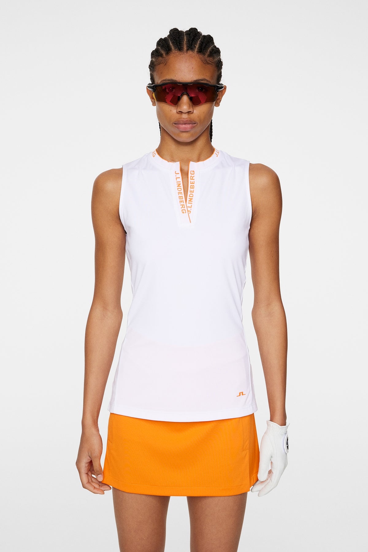 Leya Sleeveless Top / White