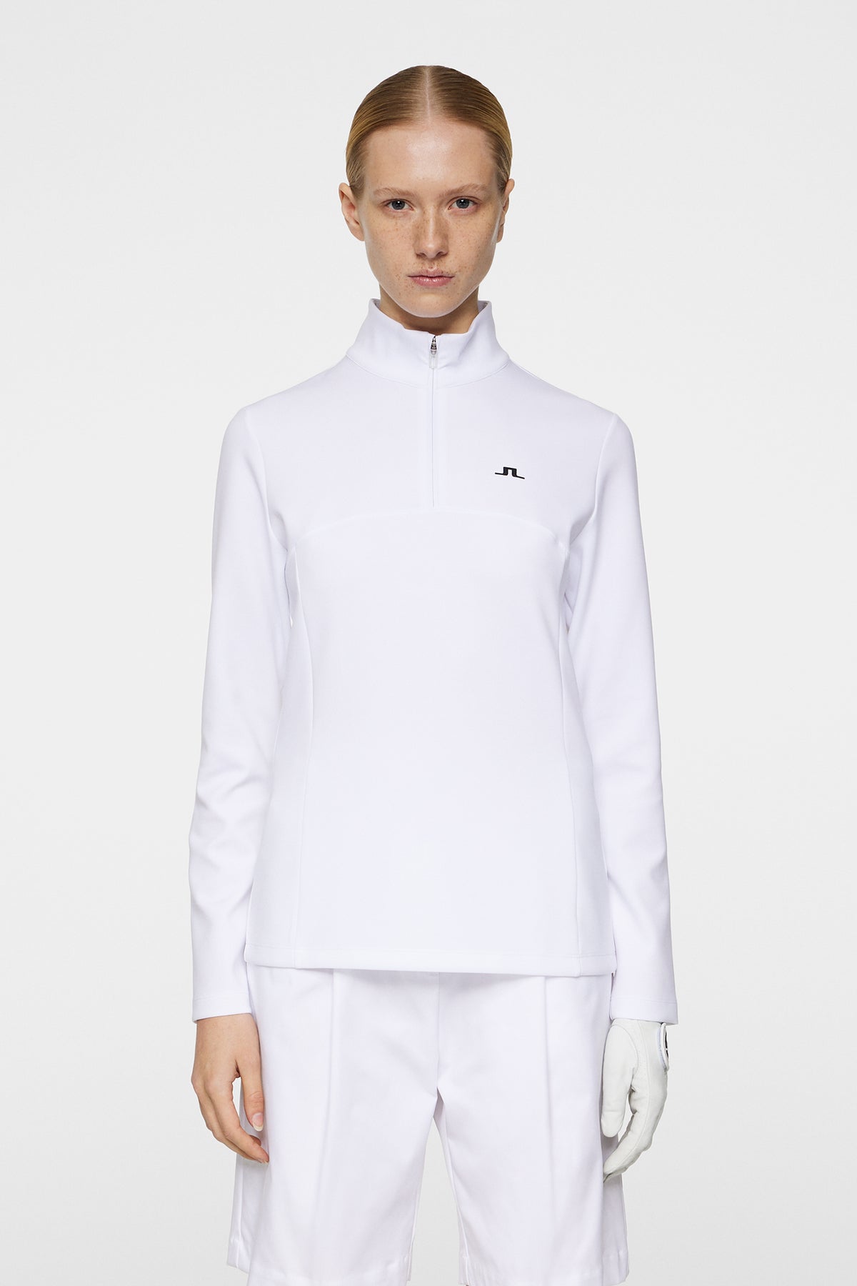 Lorelei Quarter Zip Mid Layer / White