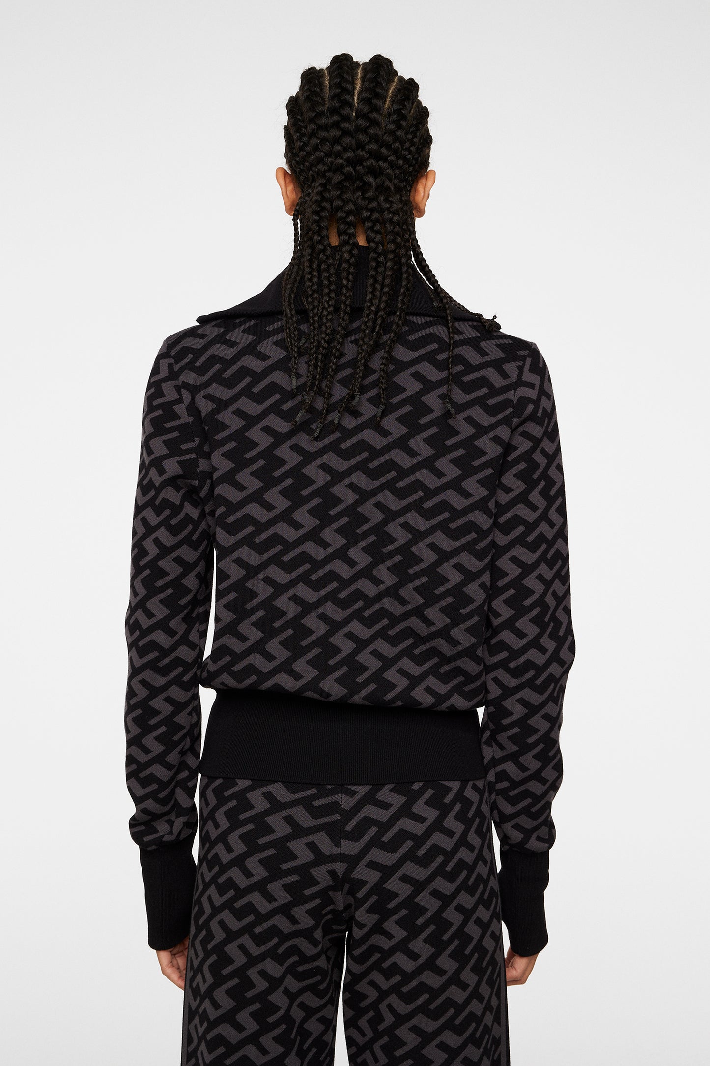 Kerla Knitted Zip Sweater / Bias Bridge Black