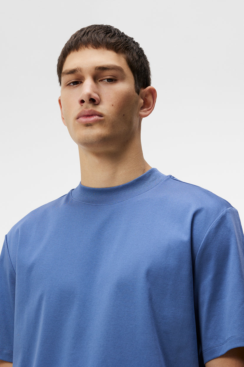 Ace Mock Neck T-shirt / Bijou Blue – J.Lindeberg