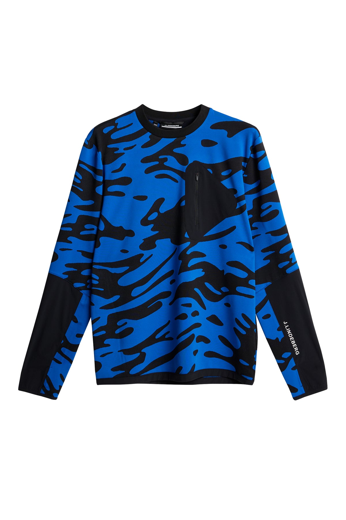 Alonso Jacquard Crew Neck / Neptune Nautical Blue