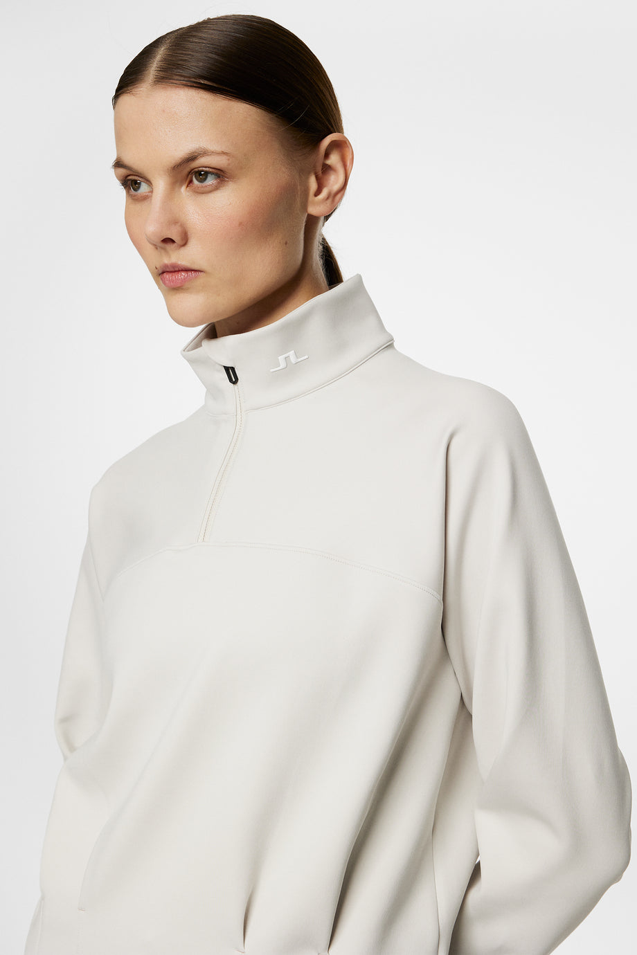 Jodi Quarter Zip Sweatshirt / Moonbeam