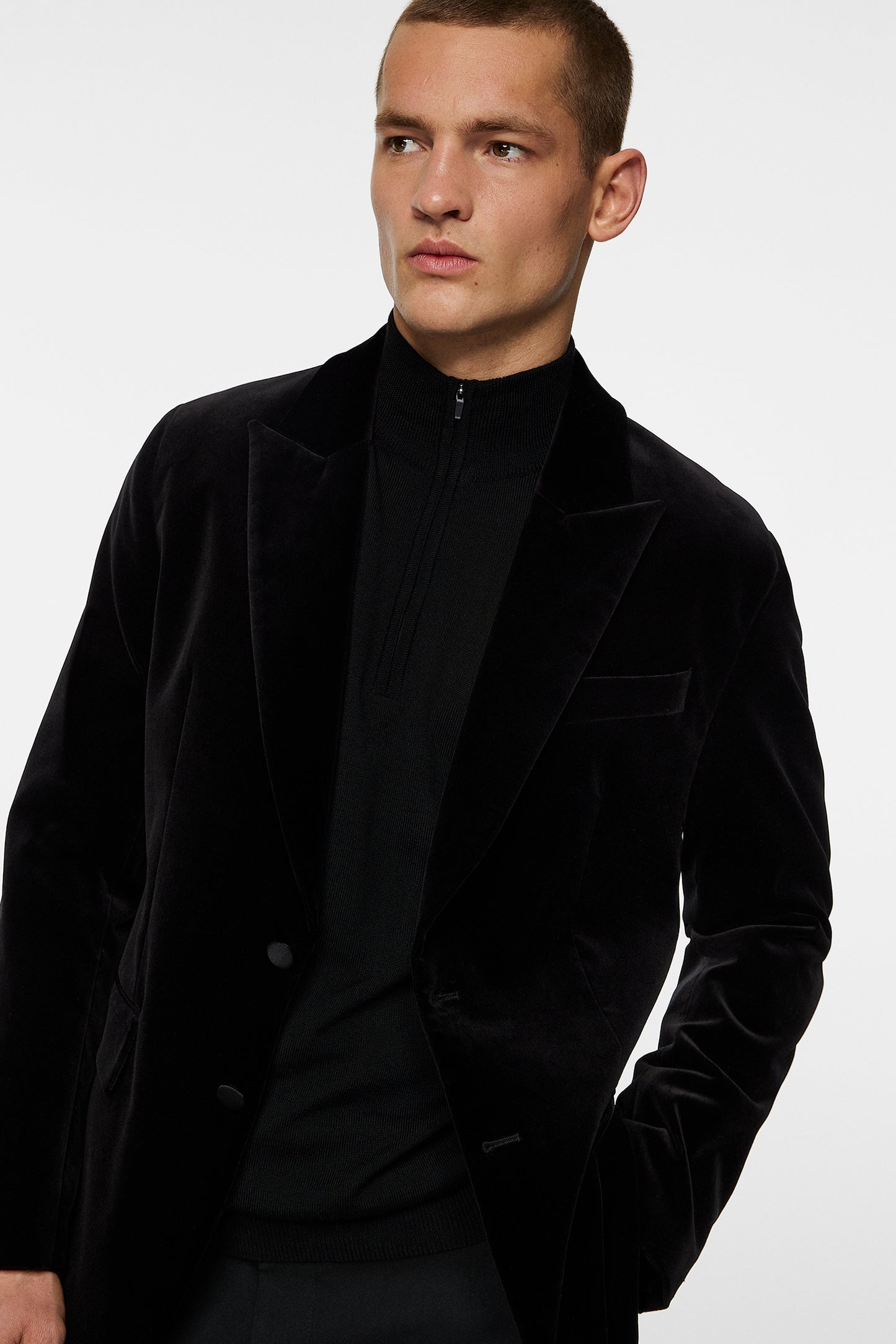 Lenny S Velvet Blazer / Black