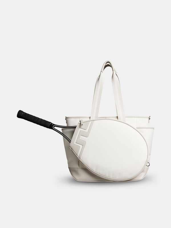 Delfina Tennis Bag / White