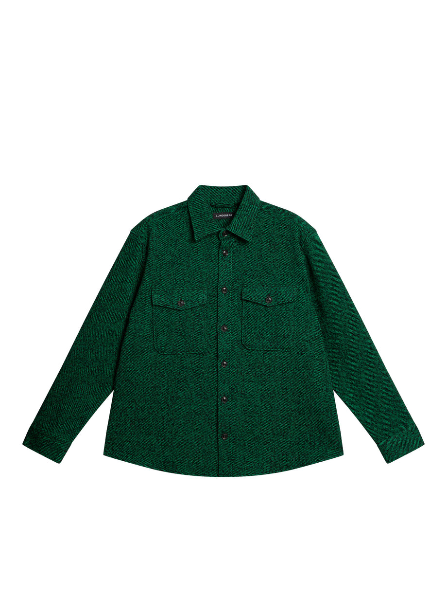 Carter Wool Overshirt / Ultramarine Green