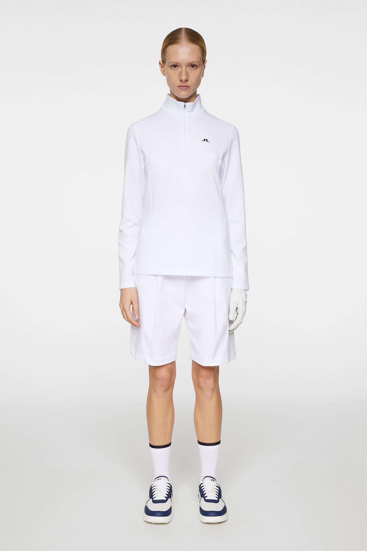 Lorelei Quarter Zip Mid Layer / White