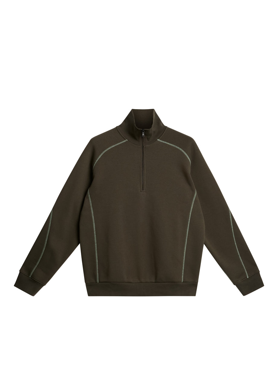 Canter Quarter Zip Sweat / Forest Green