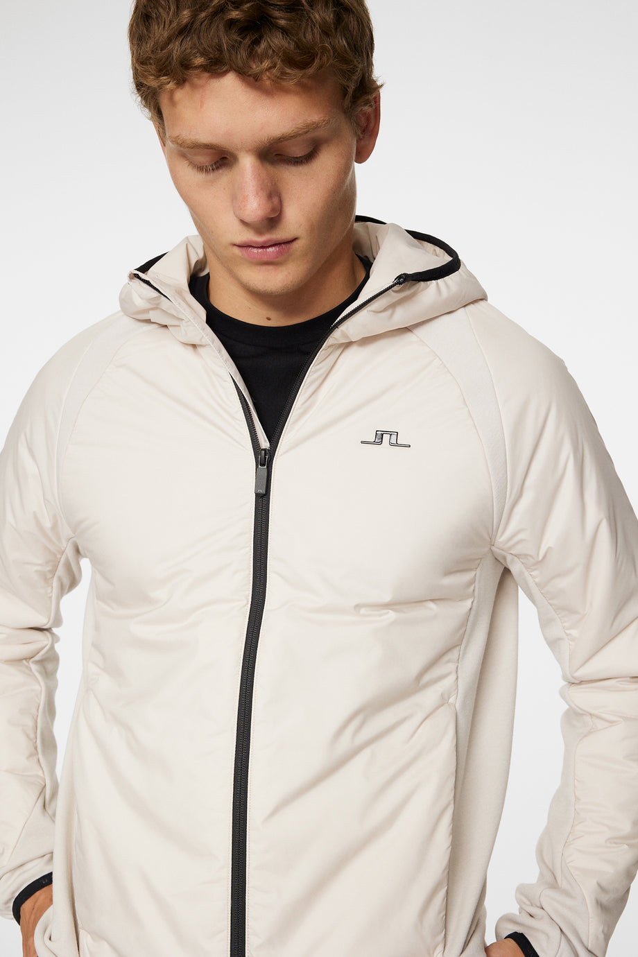 Shawn Hybrid Hooded Jacket / Moonbeam