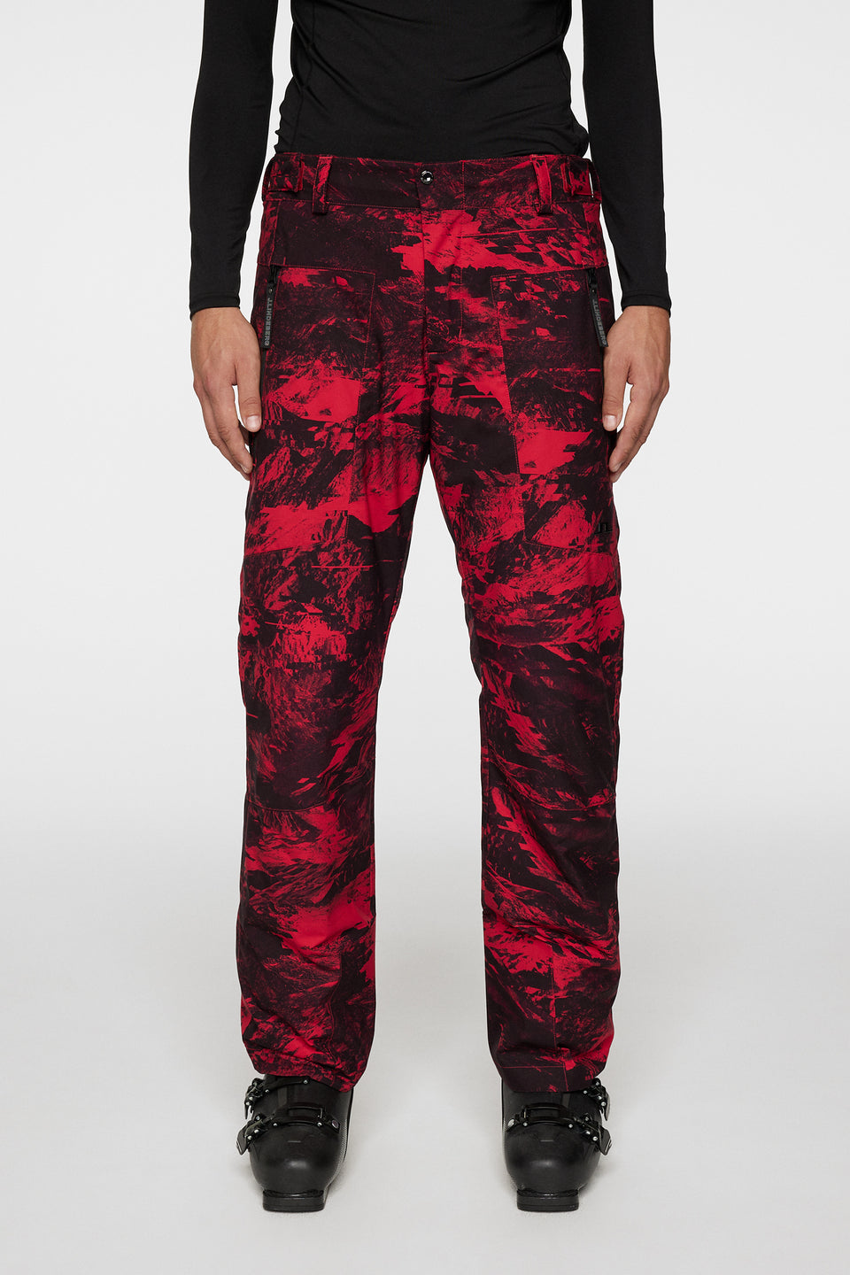 Clarke Pant Printed / Mountain Glitch Red