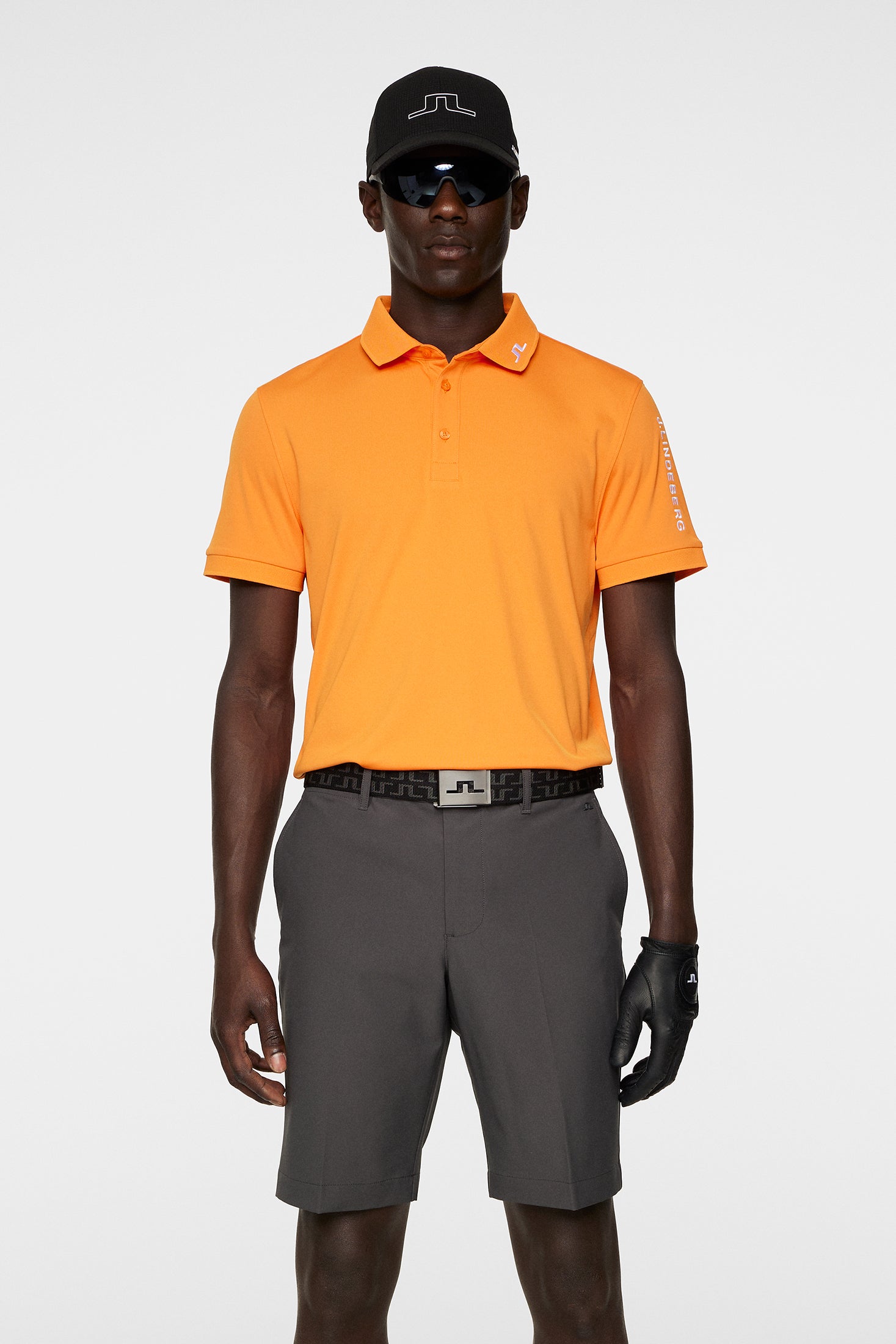 Tour Tech Slim Fit Polo Persimmon Orange J.Lindeberg