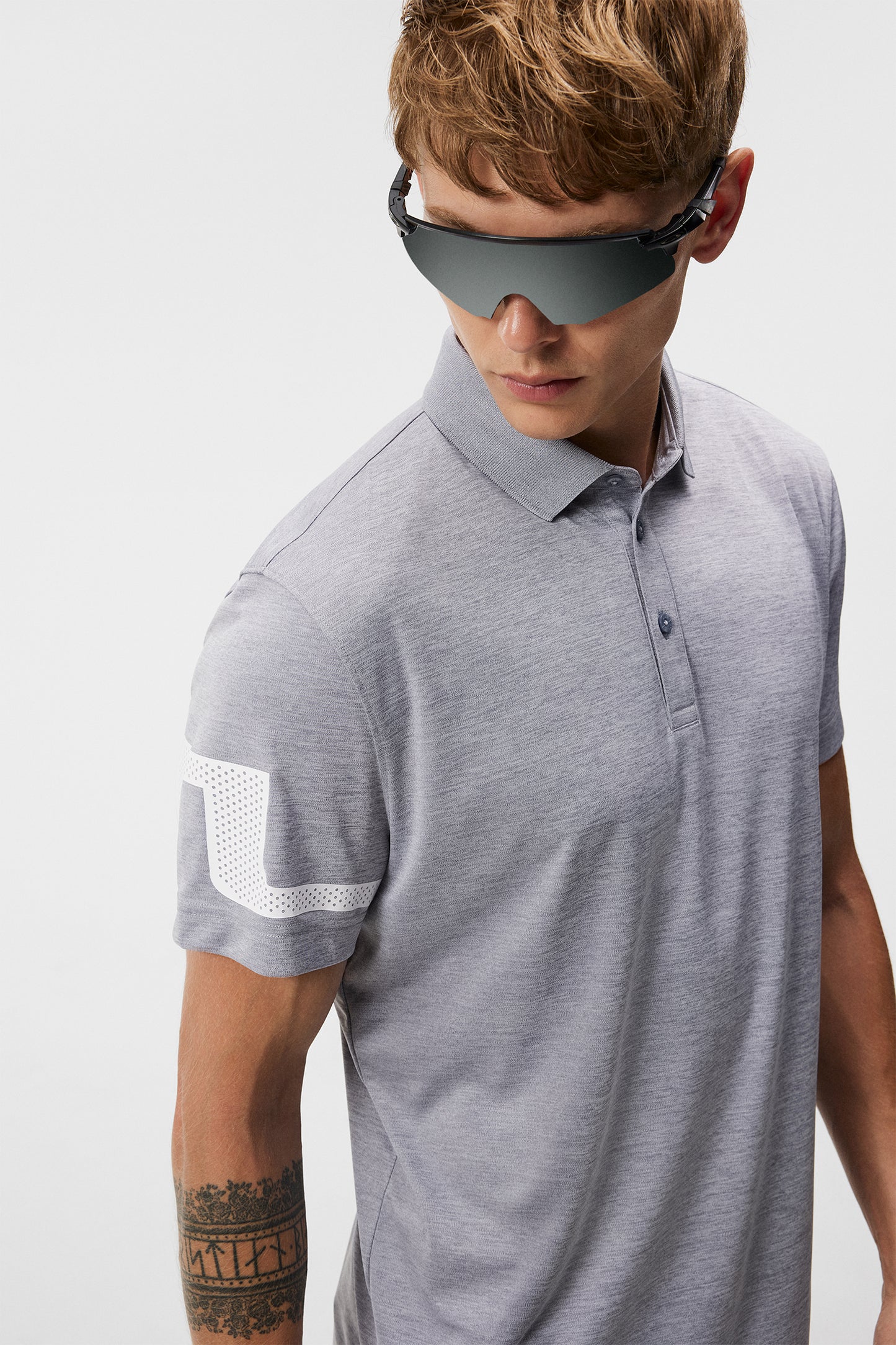 Heath Regular Fit Polo / Grey Melange