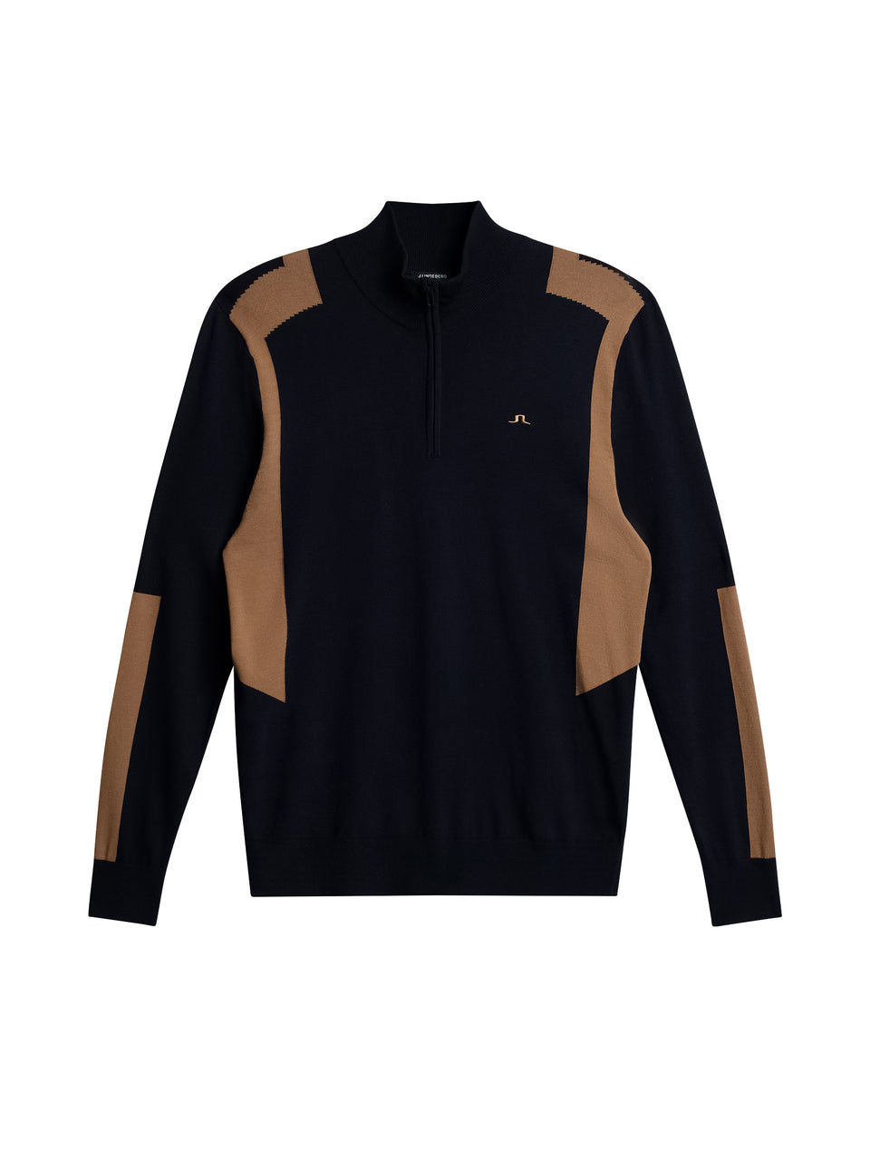 Kendrick Knitted Zip Sweater / Tigers Eye