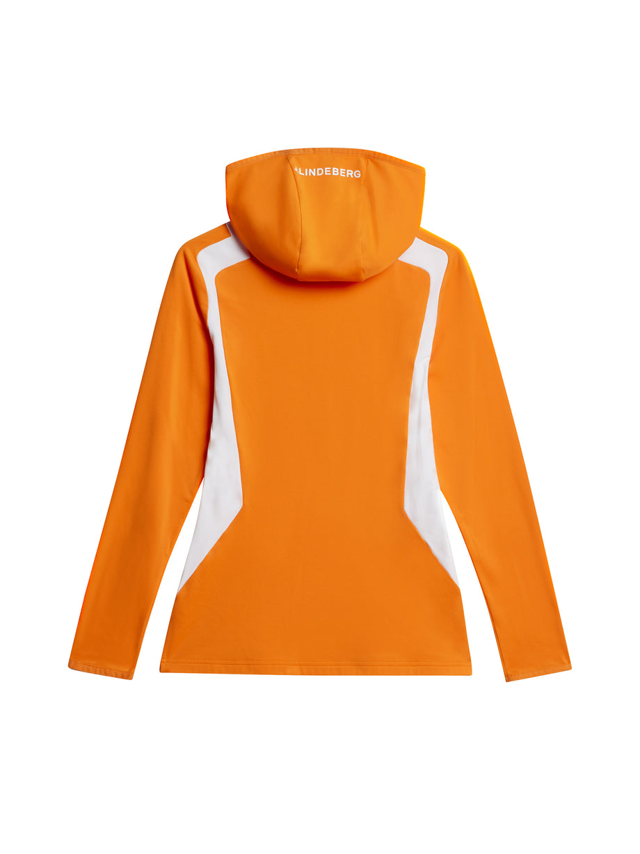 Mae Quarter Zip Hood / Persimmon Orange