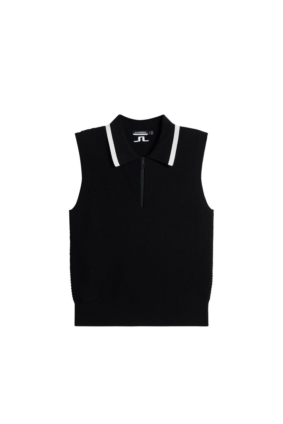 Ramona Knitted Polo Shirt / Black