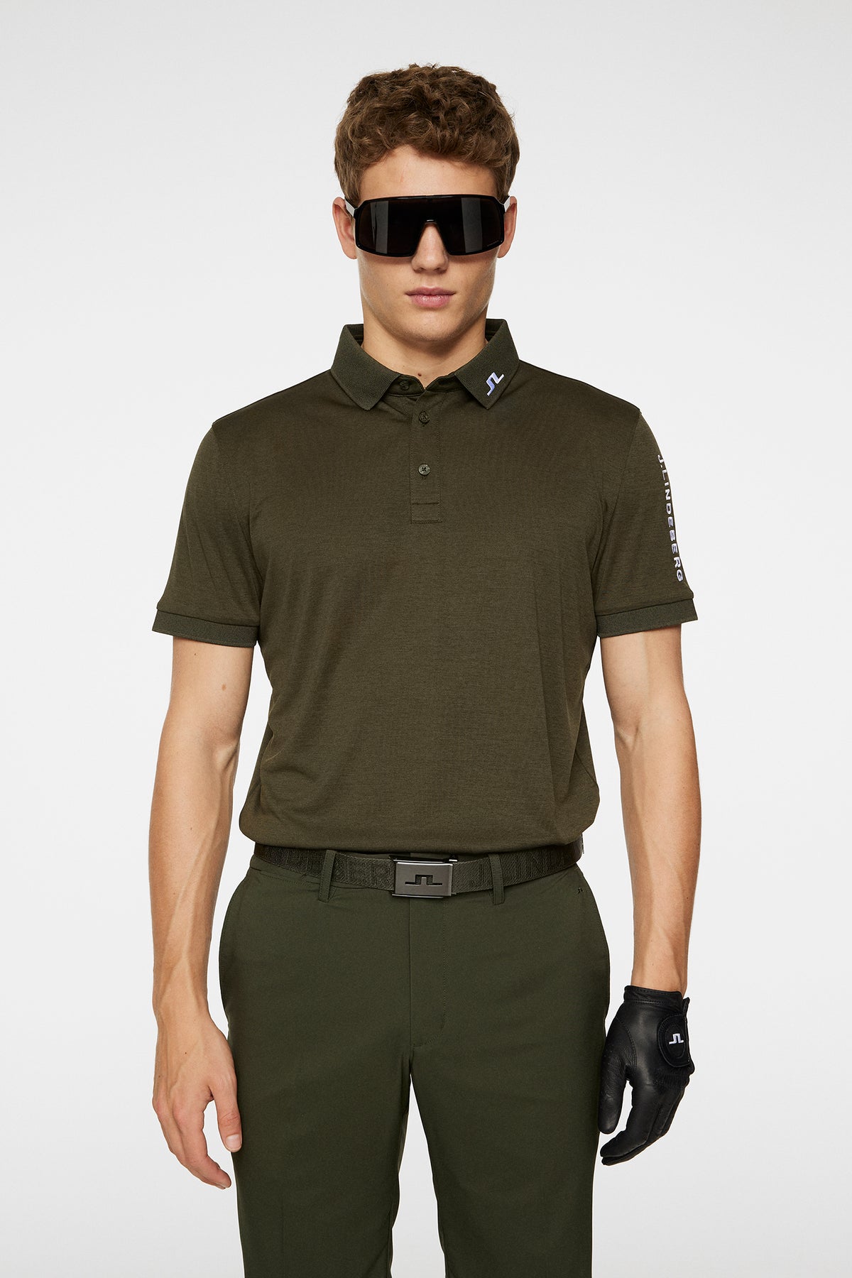 Tour Tech Reg Fit Polo / Forest Green Melange