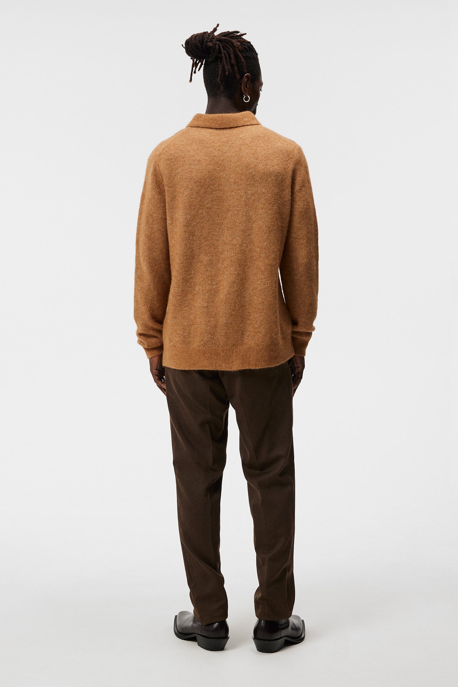 Hayden Hairy Polo Knit / Chipmunk – J.Lindeberg