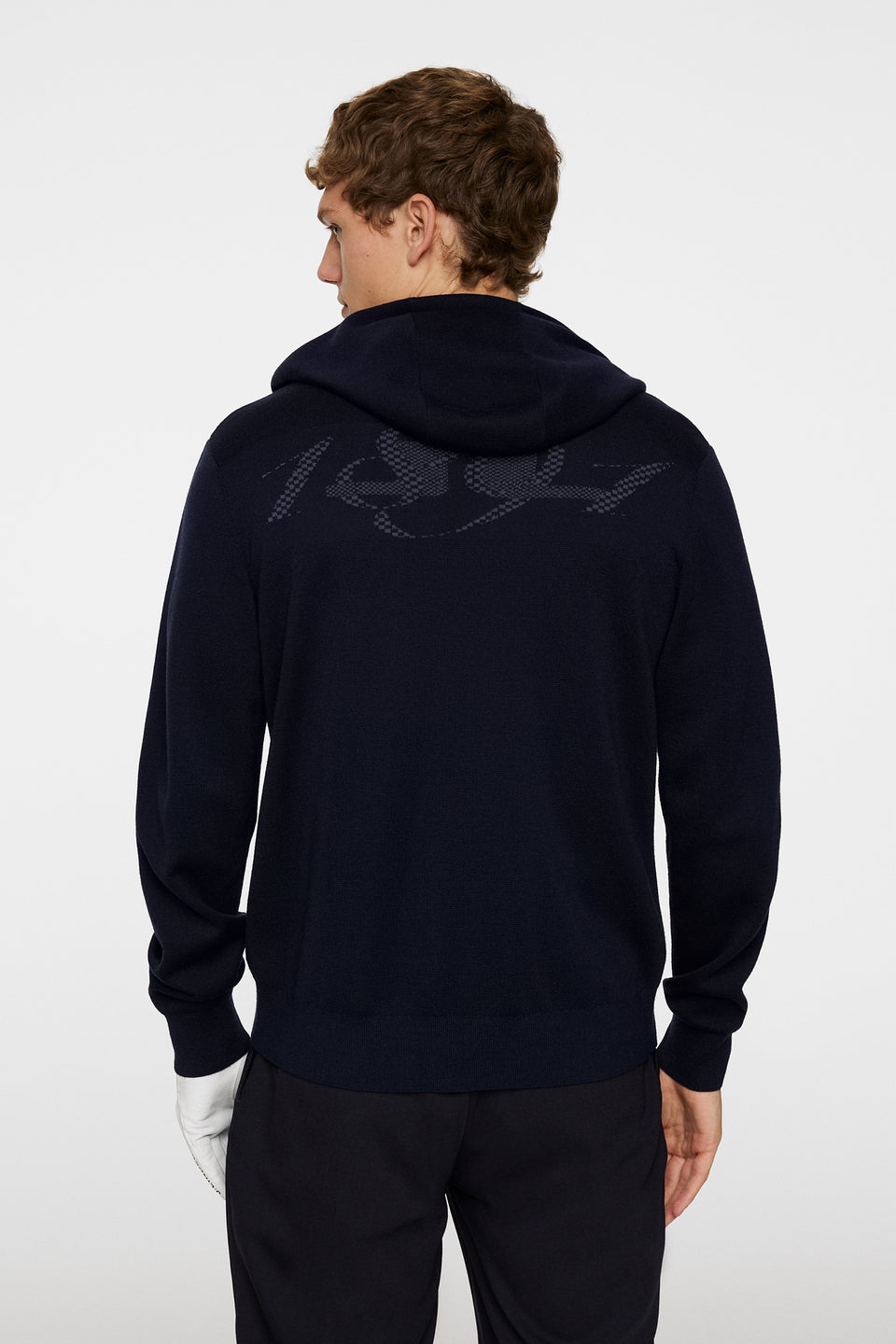 Cameron Hooded Knit Full Zip / JL Navy