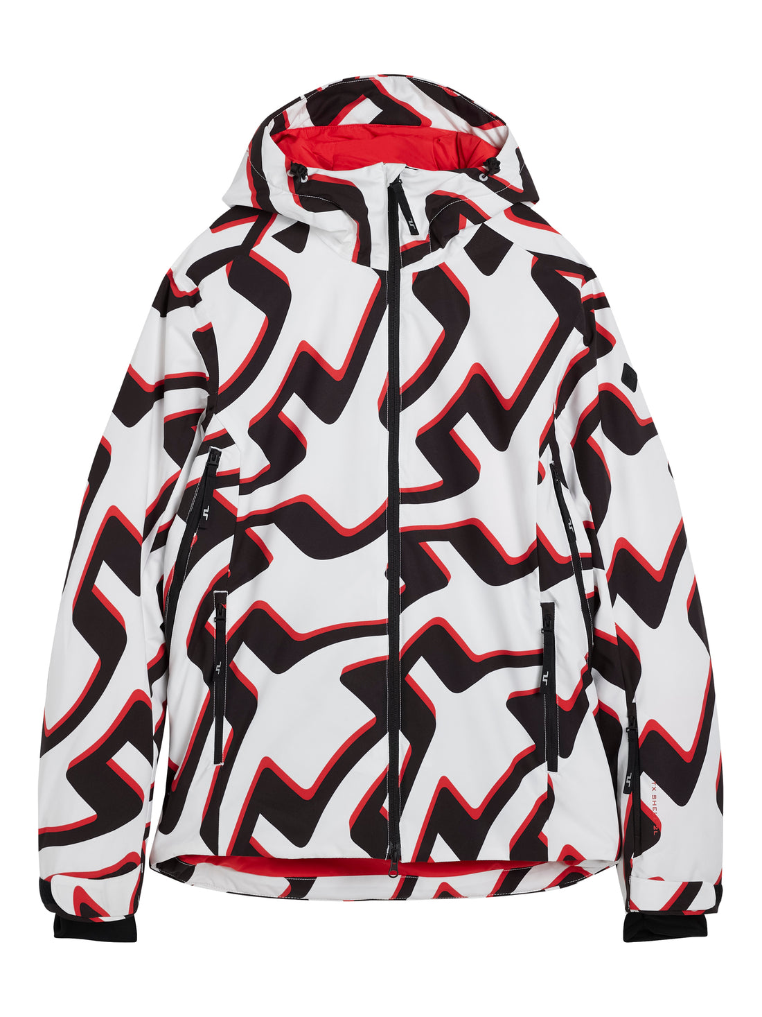 Ace Jacket Printed / Bridge Wave XL White – J.Lindeberg