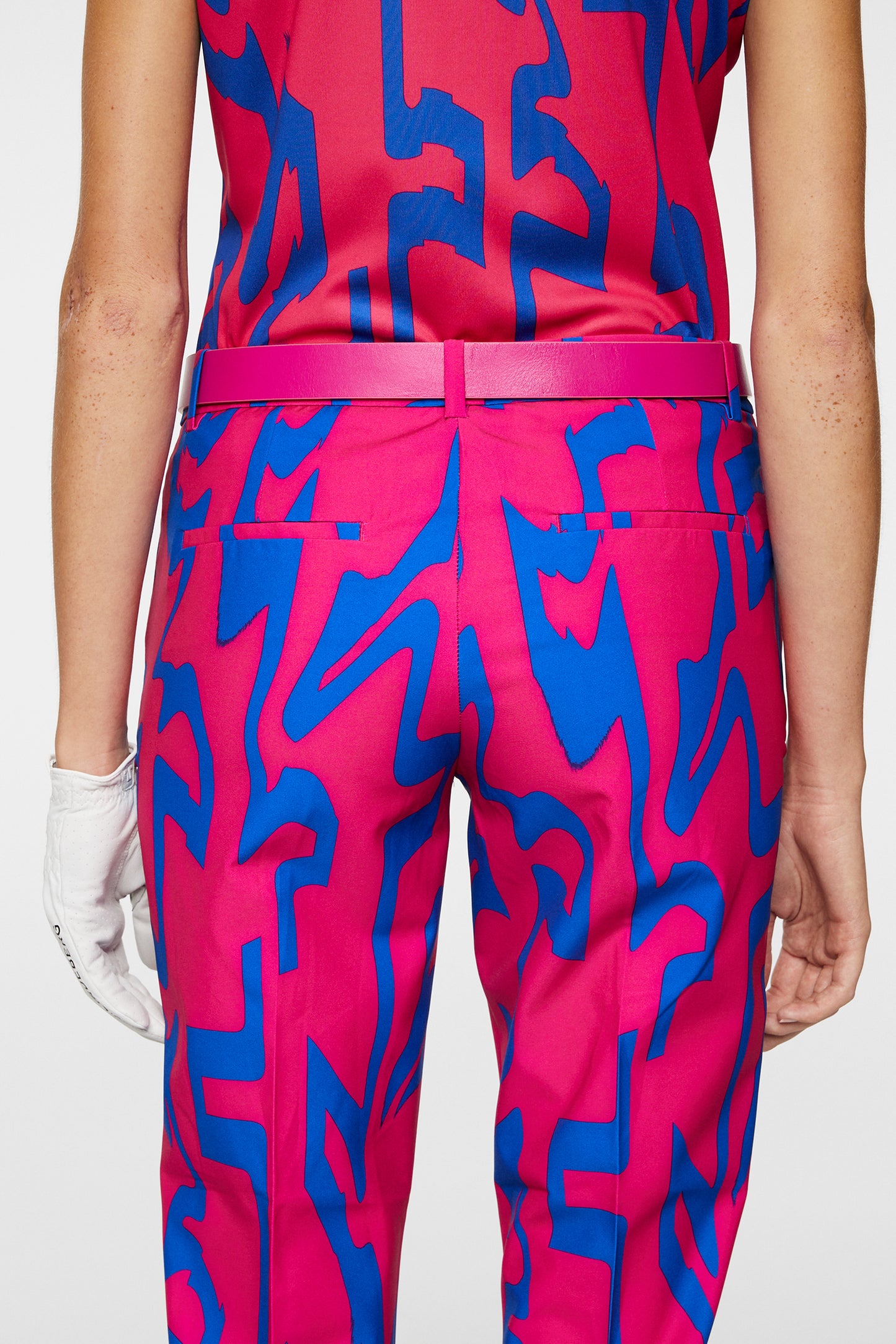 Pia Print Pant / Glitch Bridge Pink