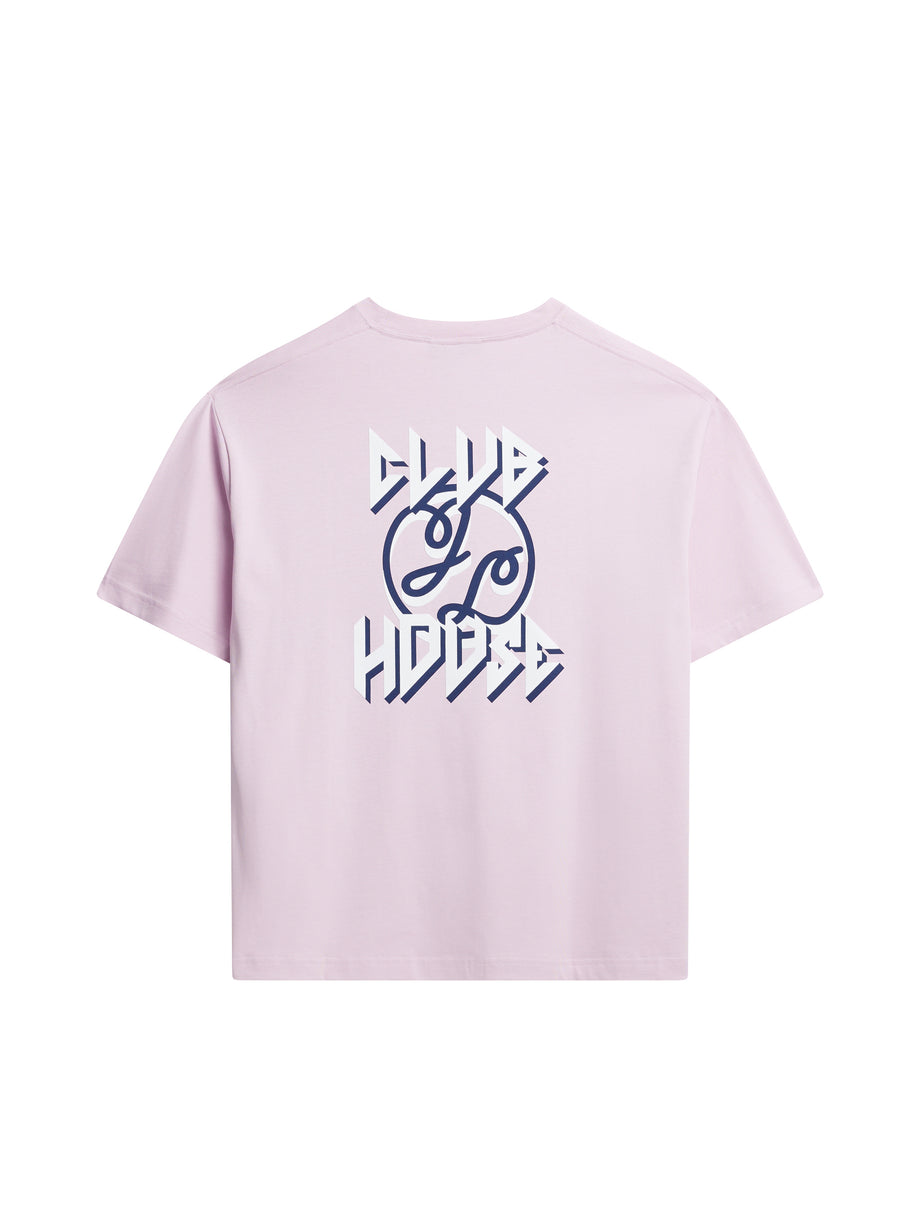 Tjorn Boxy Printed T-shirt / Pink Lavender