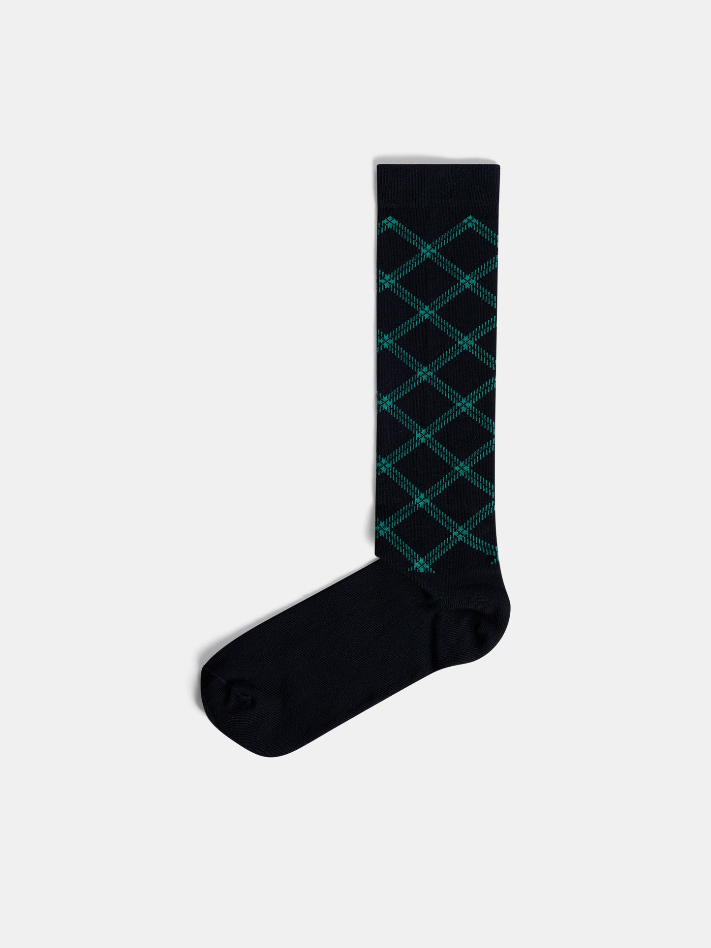 Check Knee Socks / Glenmuir Tartan Teal L