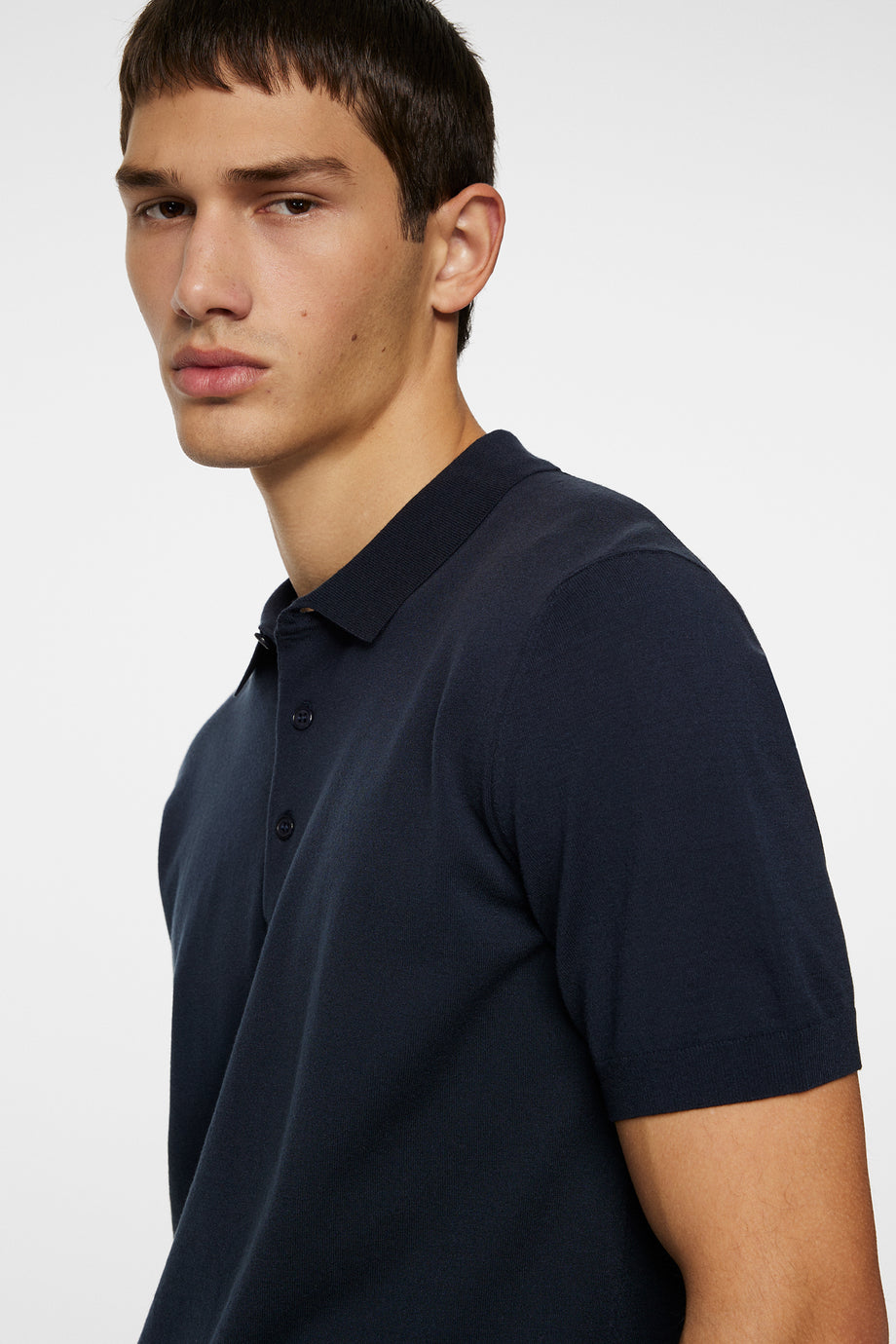 Ridge Knitted Polo / JL Navy