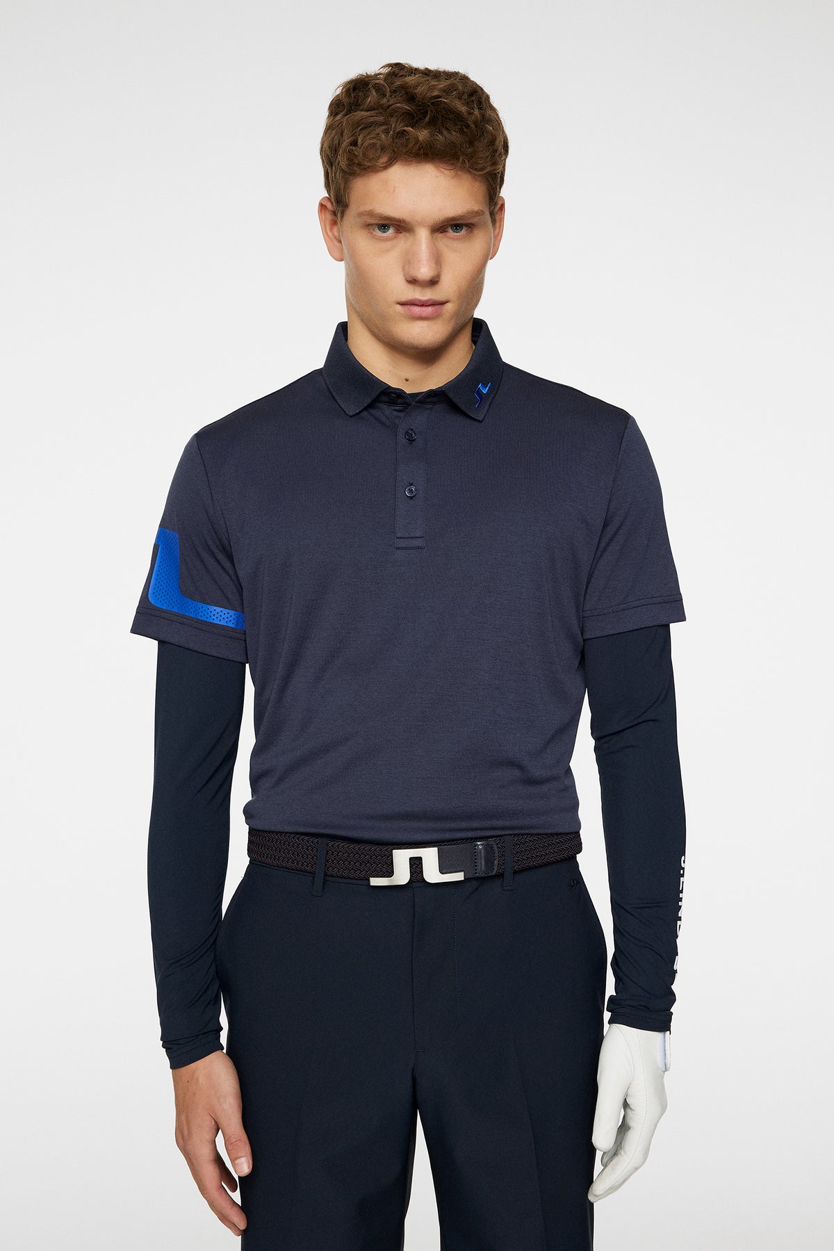 Heath Regular Fit Polo / Navy Melange