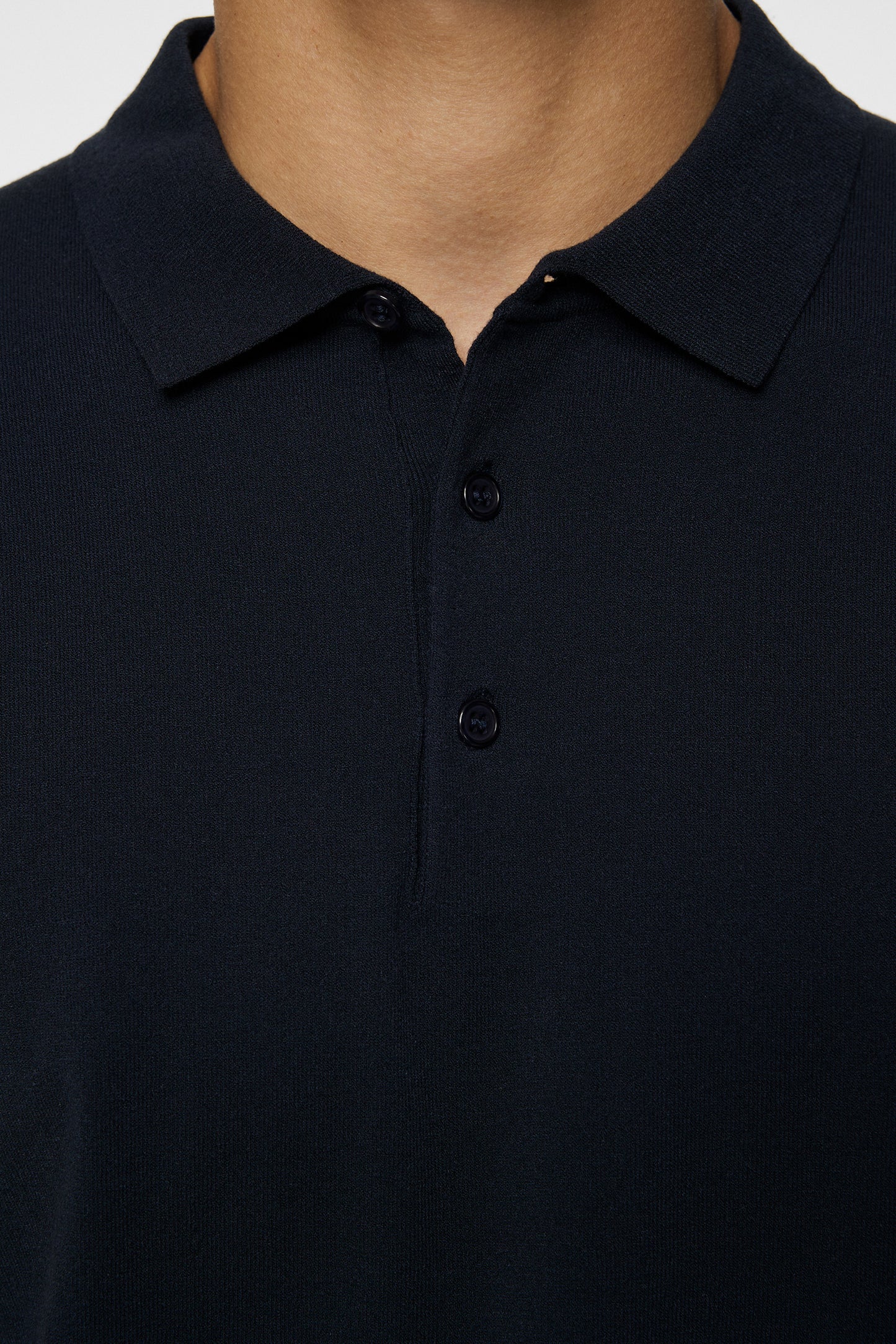 Ridge Knitted Polo / JL Navy