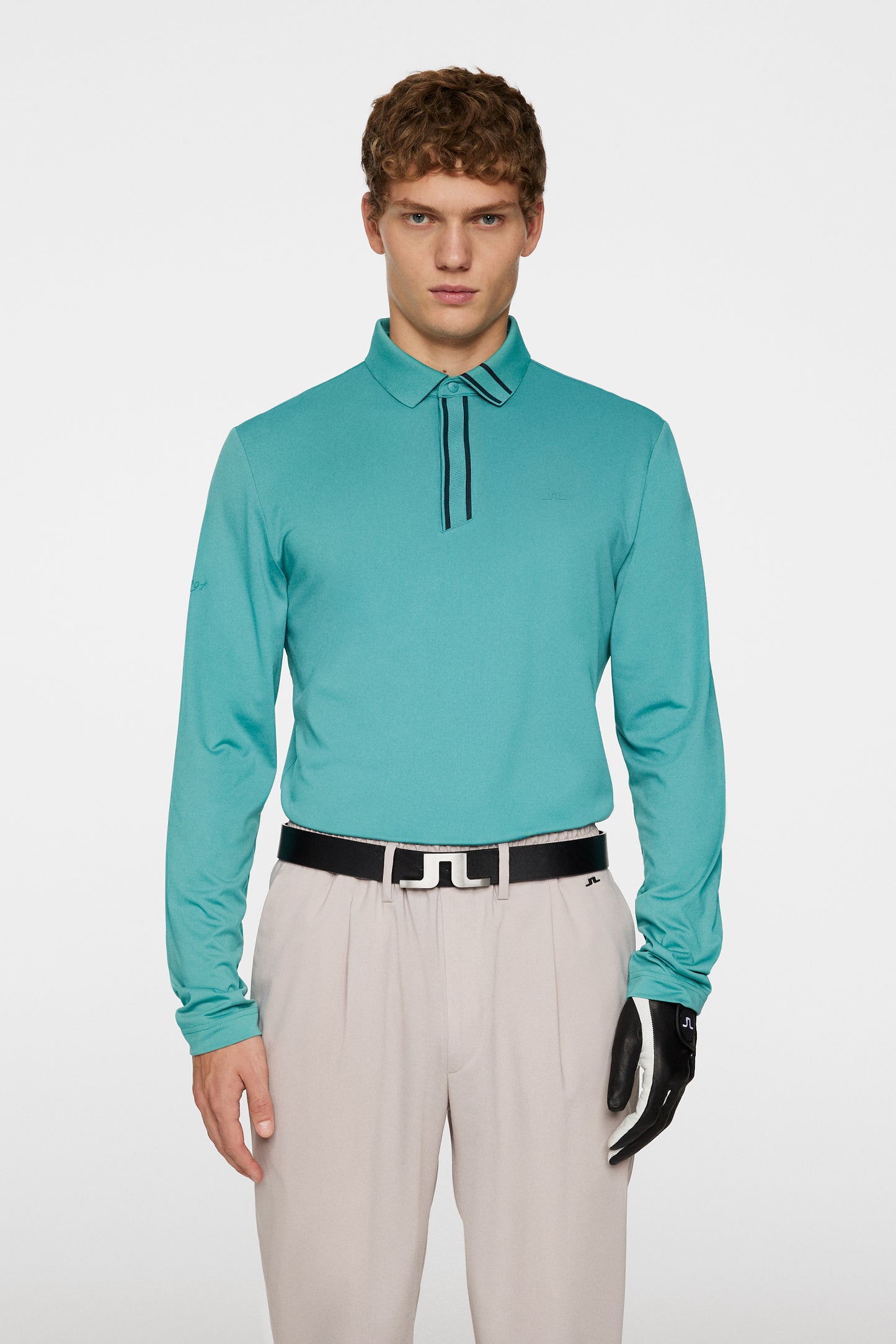 Viktor Long Sleeve Polo / Teal