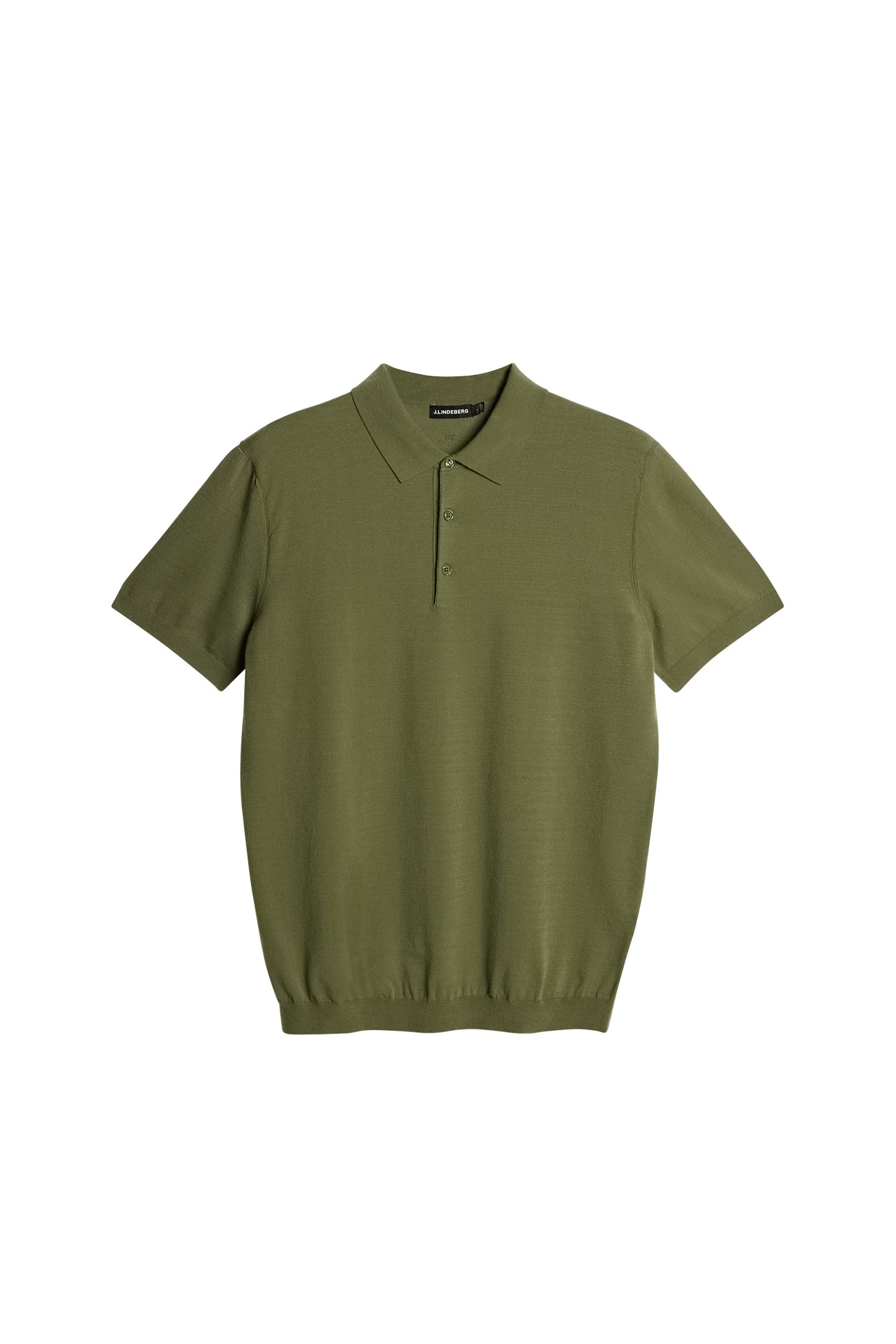 Ridge Knitted Polo / Olivine