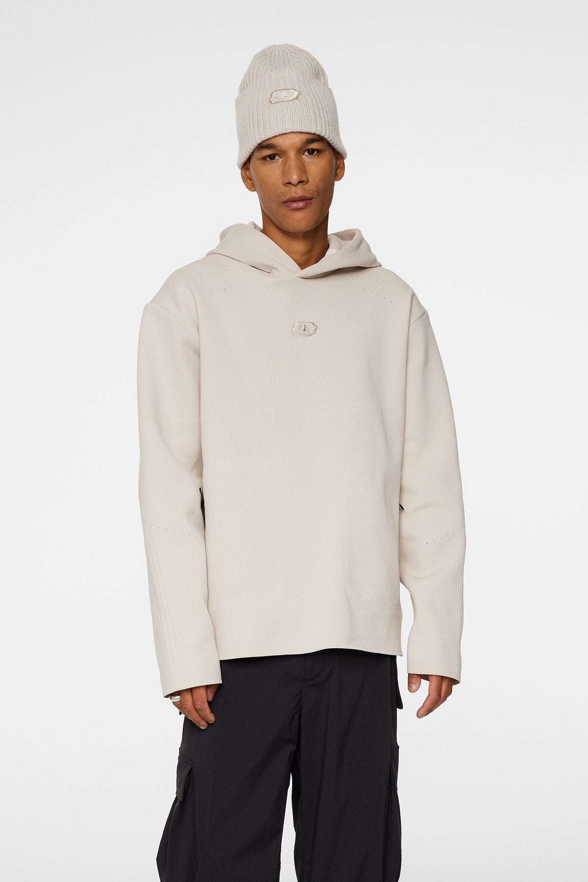 Matt Tech Knit Hood / Moonbeam