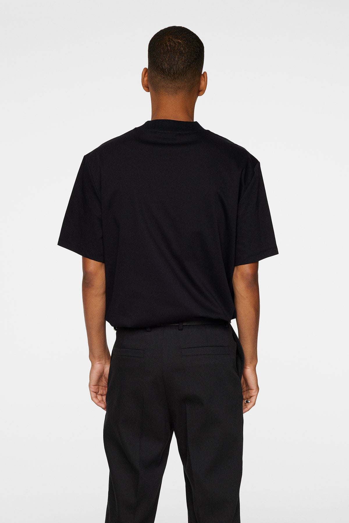 Ace Mock Neck T-Shirt / Black