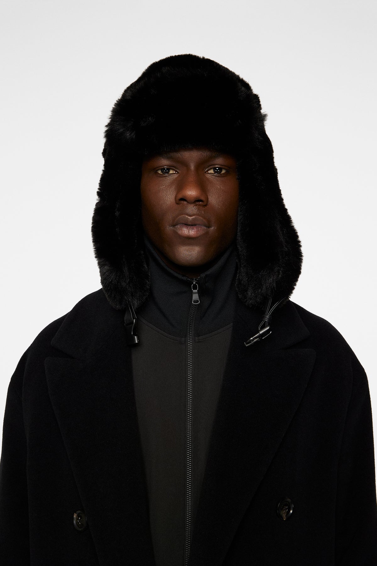 Trapper Faux Fur Hat / Black