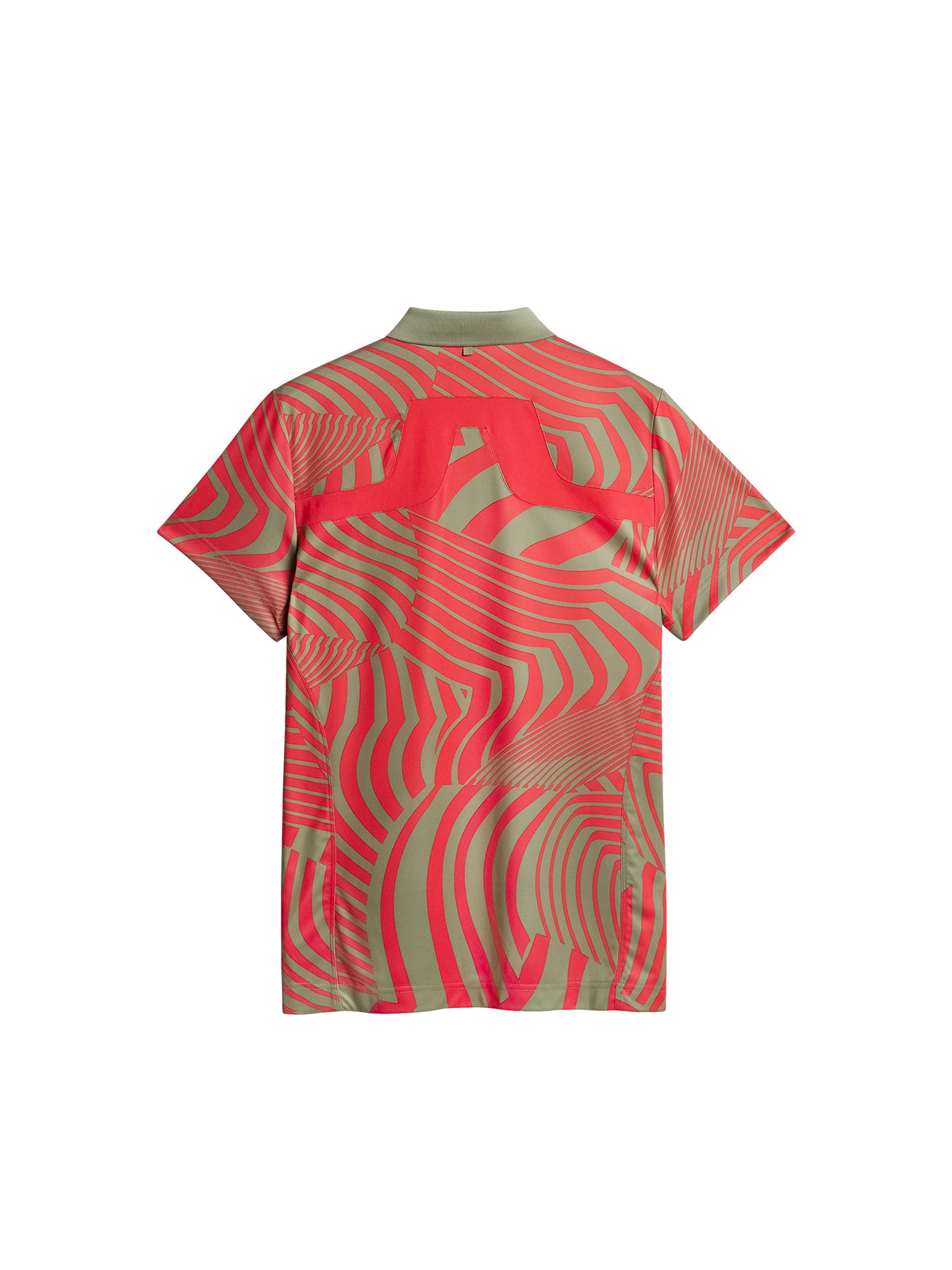 KV Tour Print Golf Polo / Dazzle Wave Bittersweet