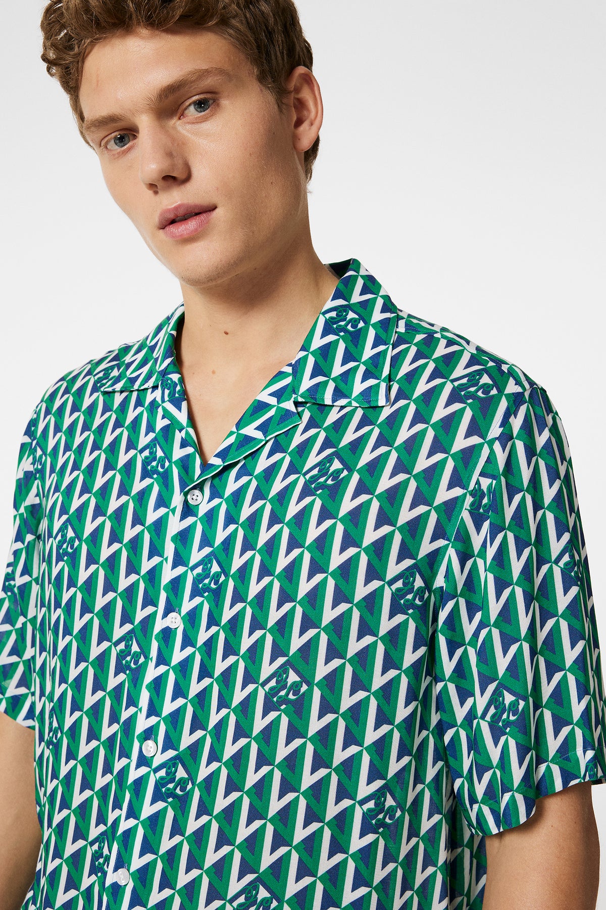 Donso Airy Island Geo Shirt / Island Geo Jellybean