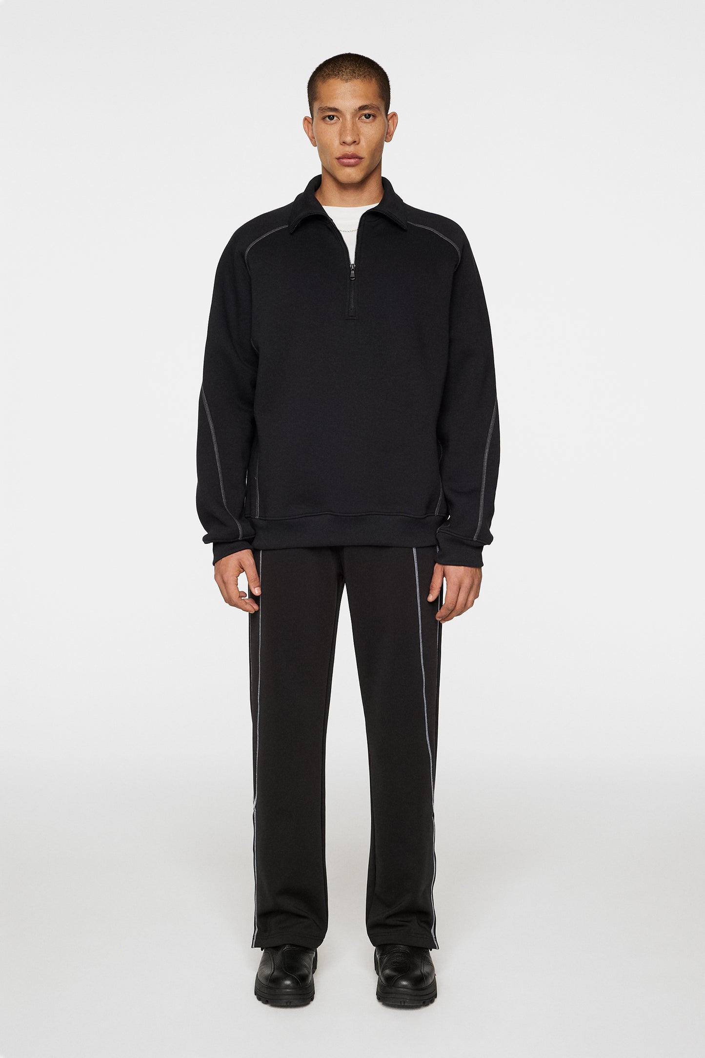 Canter Quarter Zip Sweat / Black