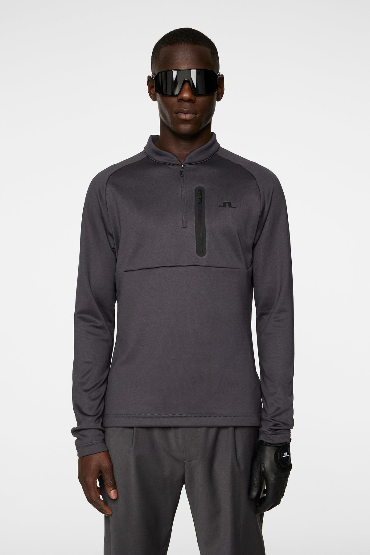 Adam Quarter Zip Mid Layer / Asphalt