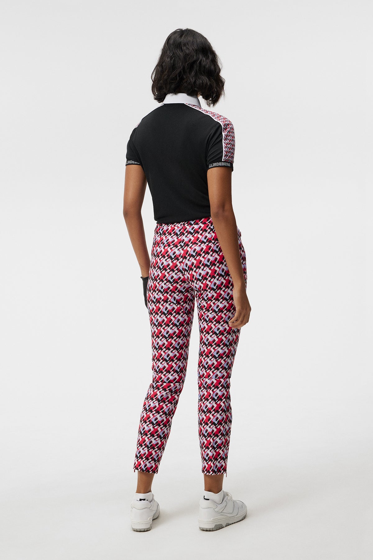 Pia Print Pant / JL Micro Bridge Rose Red